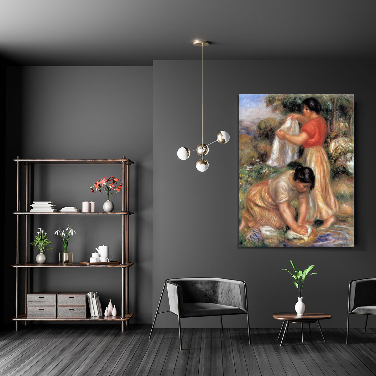 Laundresses 2 by Renoir Canvas Print or Poster - Canvas Art Rocks - 5