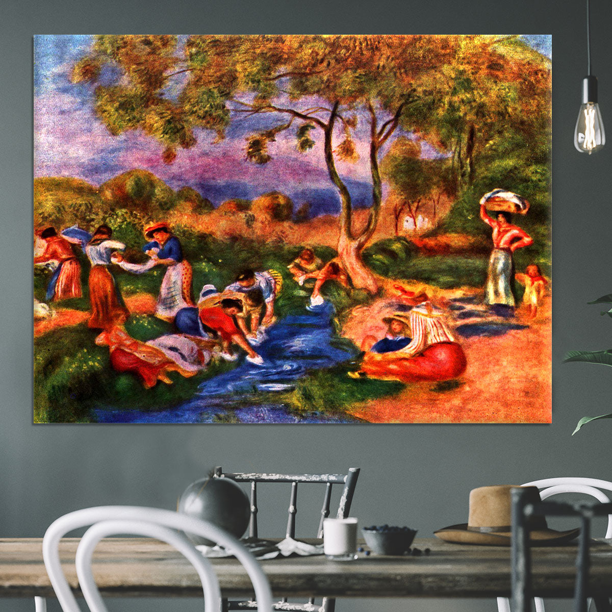 Laundresses by Renoir Canvas Print or Poster - Canvas Art Rocks - 3
