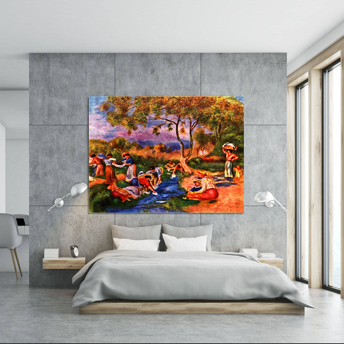Laundresses by Renoir Canvas Print or Poster - Canvas Art Rocks - 5