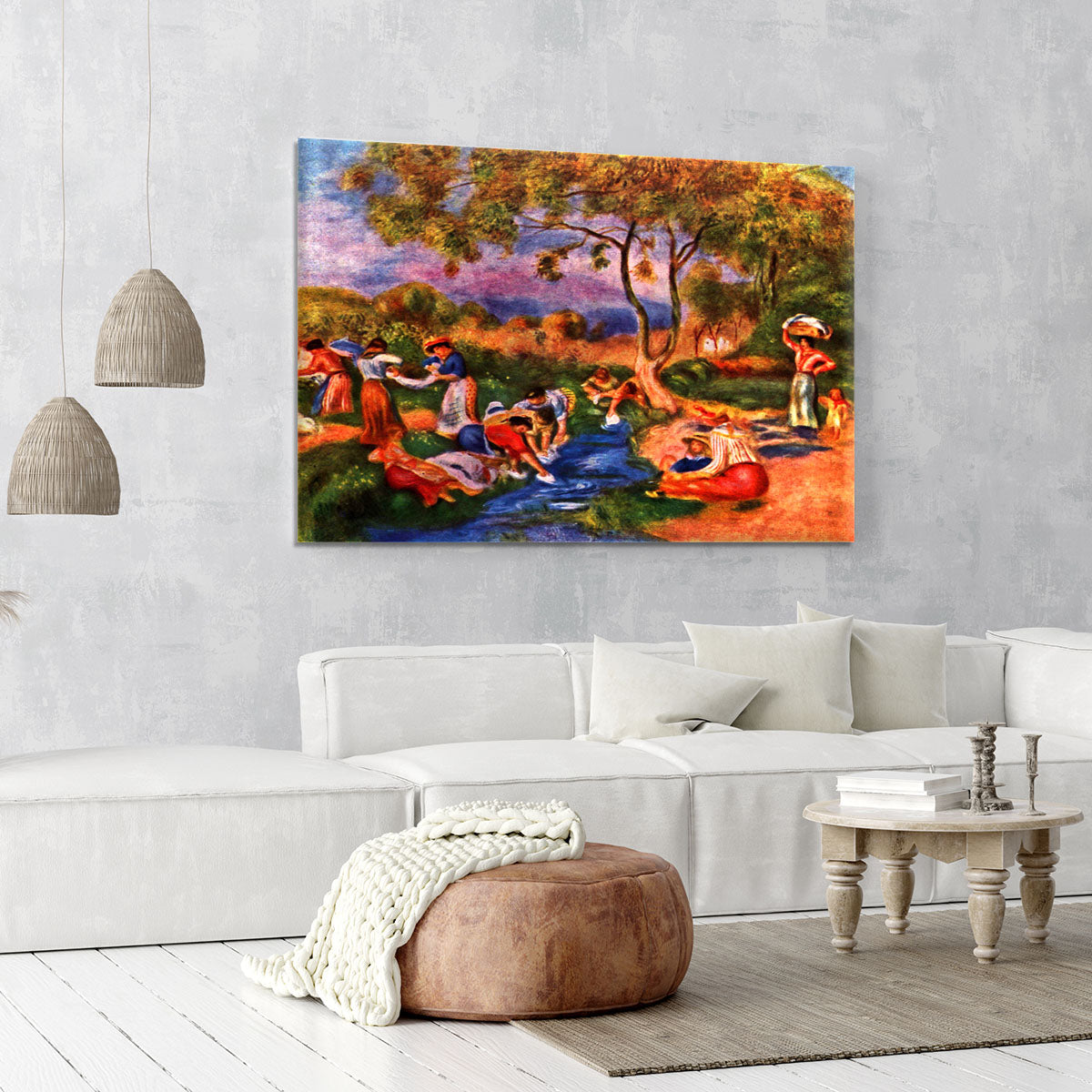 Laundresses by Renoir Canvas Print or Poster - Canvas Art Rocks - 6