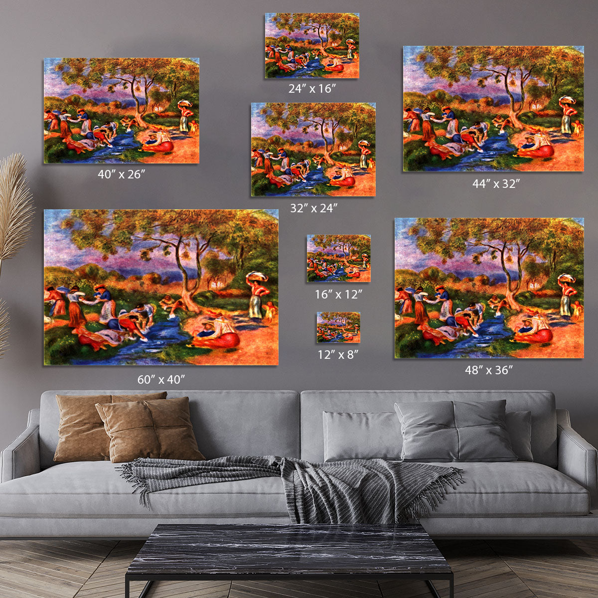 Laundresses by Renoir Canvas Print or Poster - Canvas Art Rocks - 7