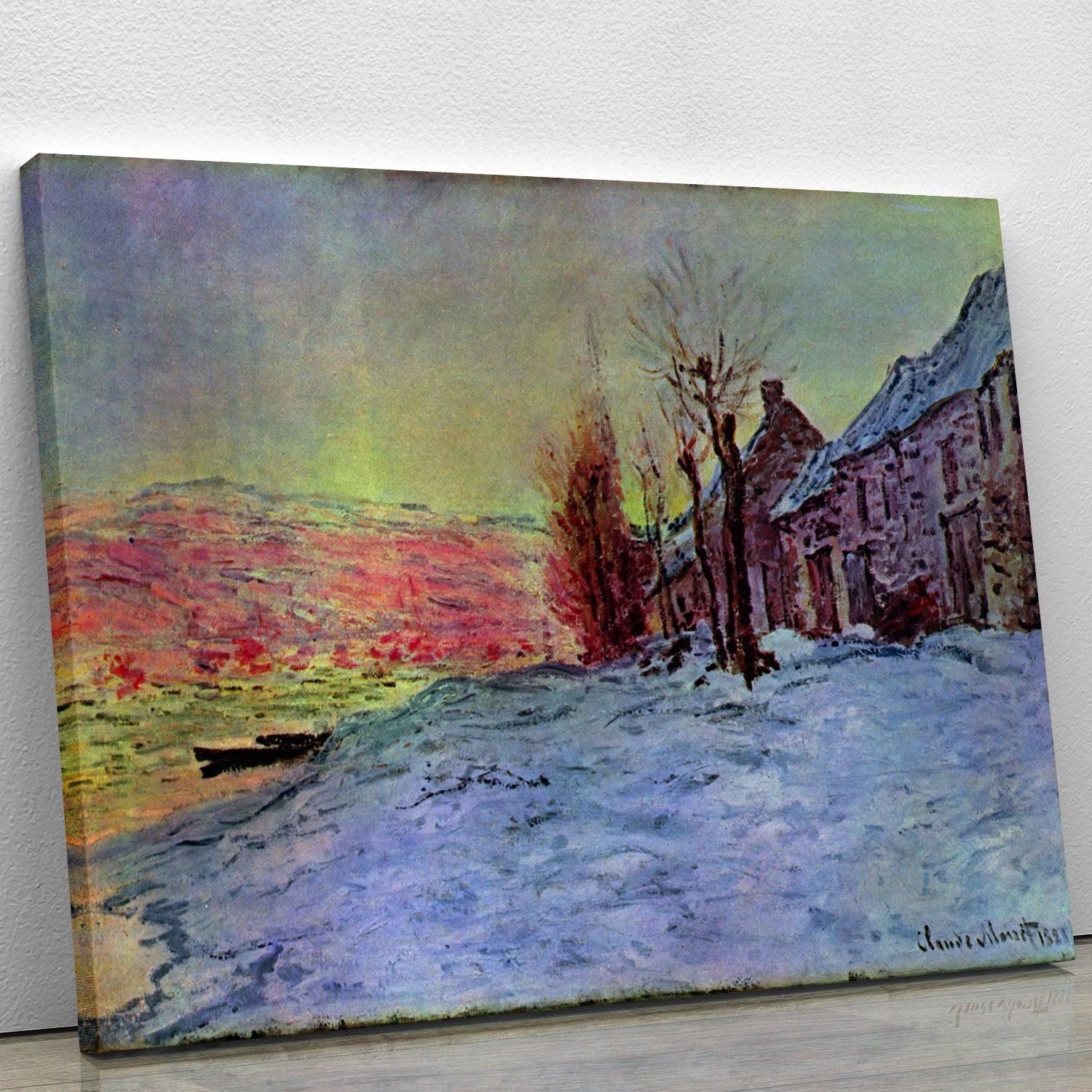 Lava Court sunshine and snow by Monet Canvas Print or Poster - Canvas Art Rocks - 1