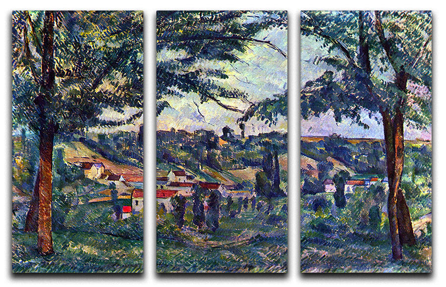 Le Chateau Noir by Cezanne 3 Split Panel Canvas Print - Canvas Art Rocks - 1