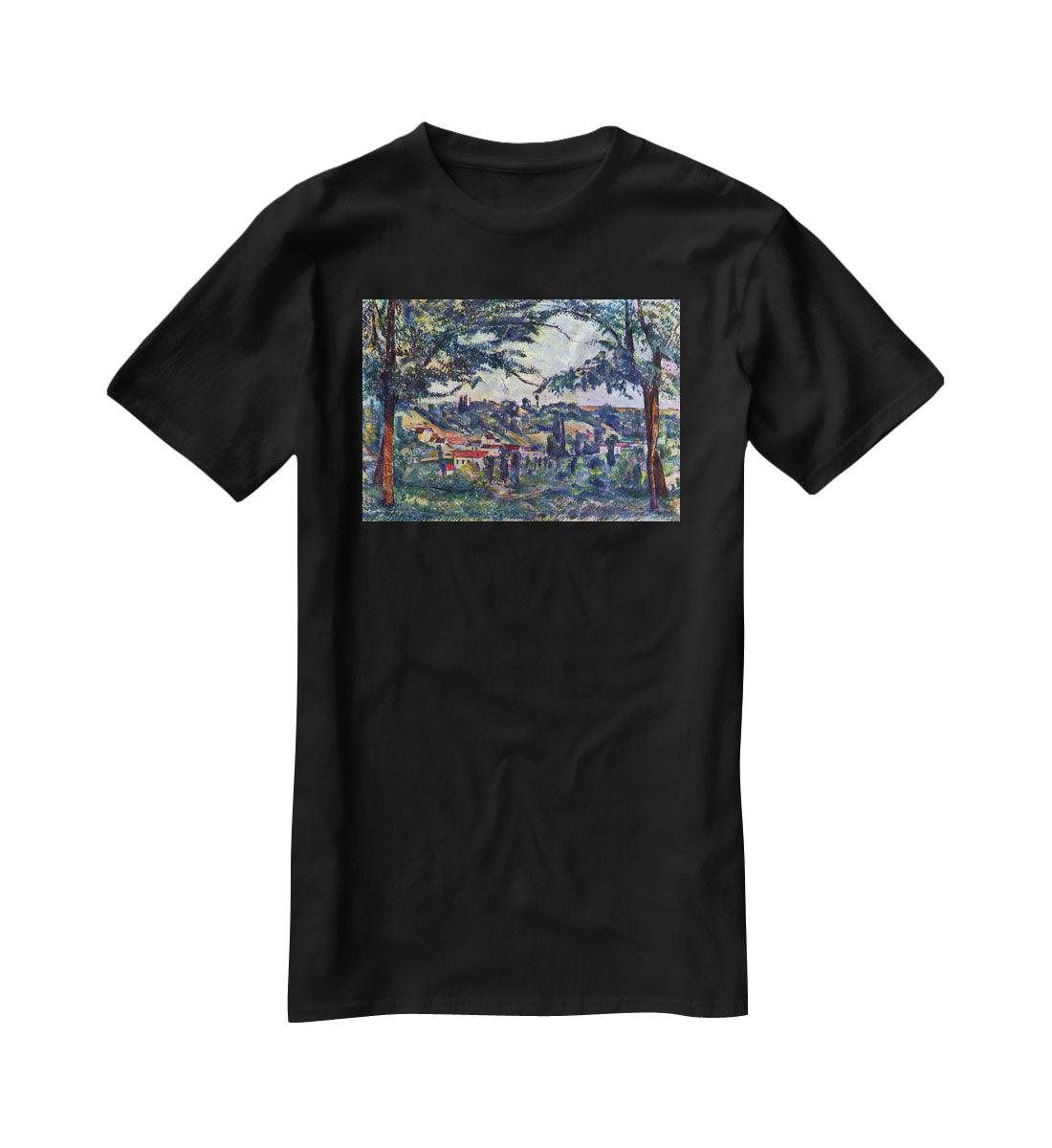 Le Chateau Noir by Cezanne T-Shirt - Canvas Art Rocks - 1