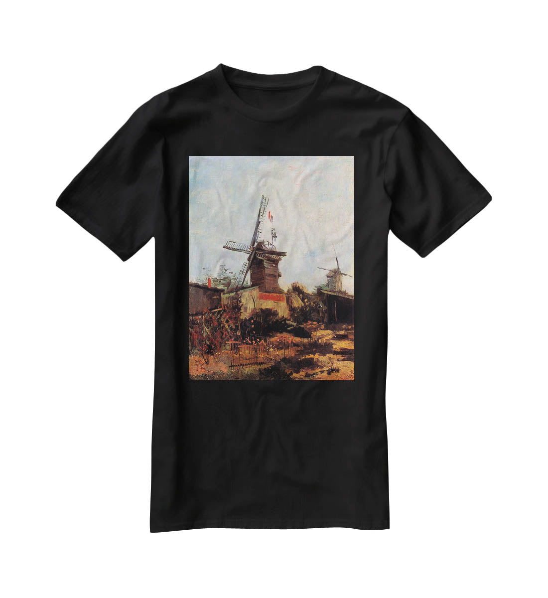 Le Moulin de Blute-Fin by Van Gogh T-Shirt - Canvas Art Rocks - 1