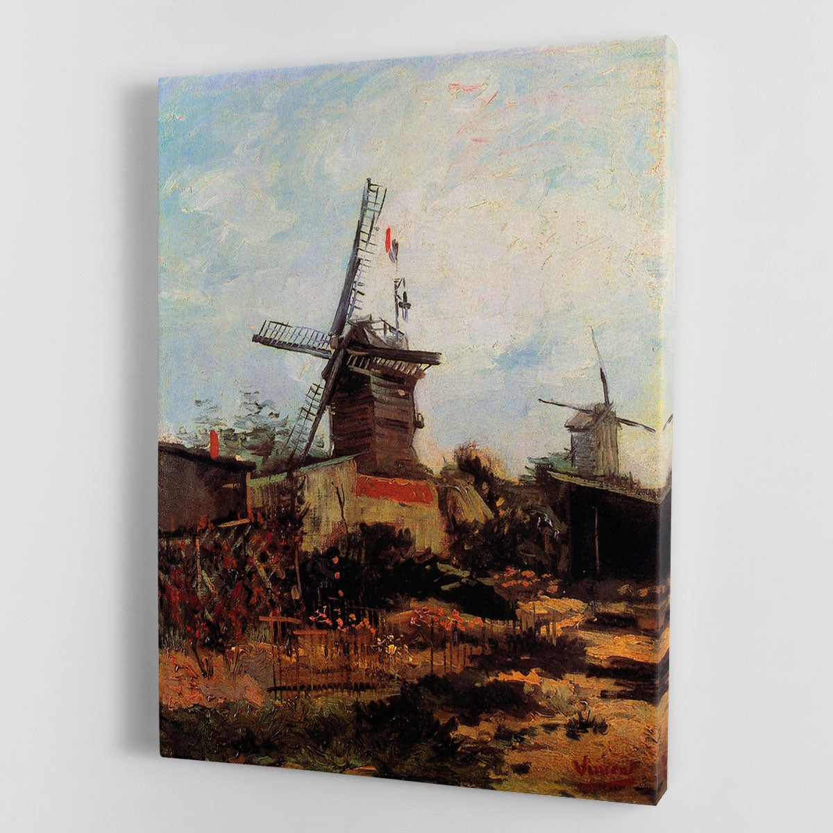 Le Moulin de Blute-Fin by Van Gogh Canvas Print or Poster - Canvas Art Rocks - 1