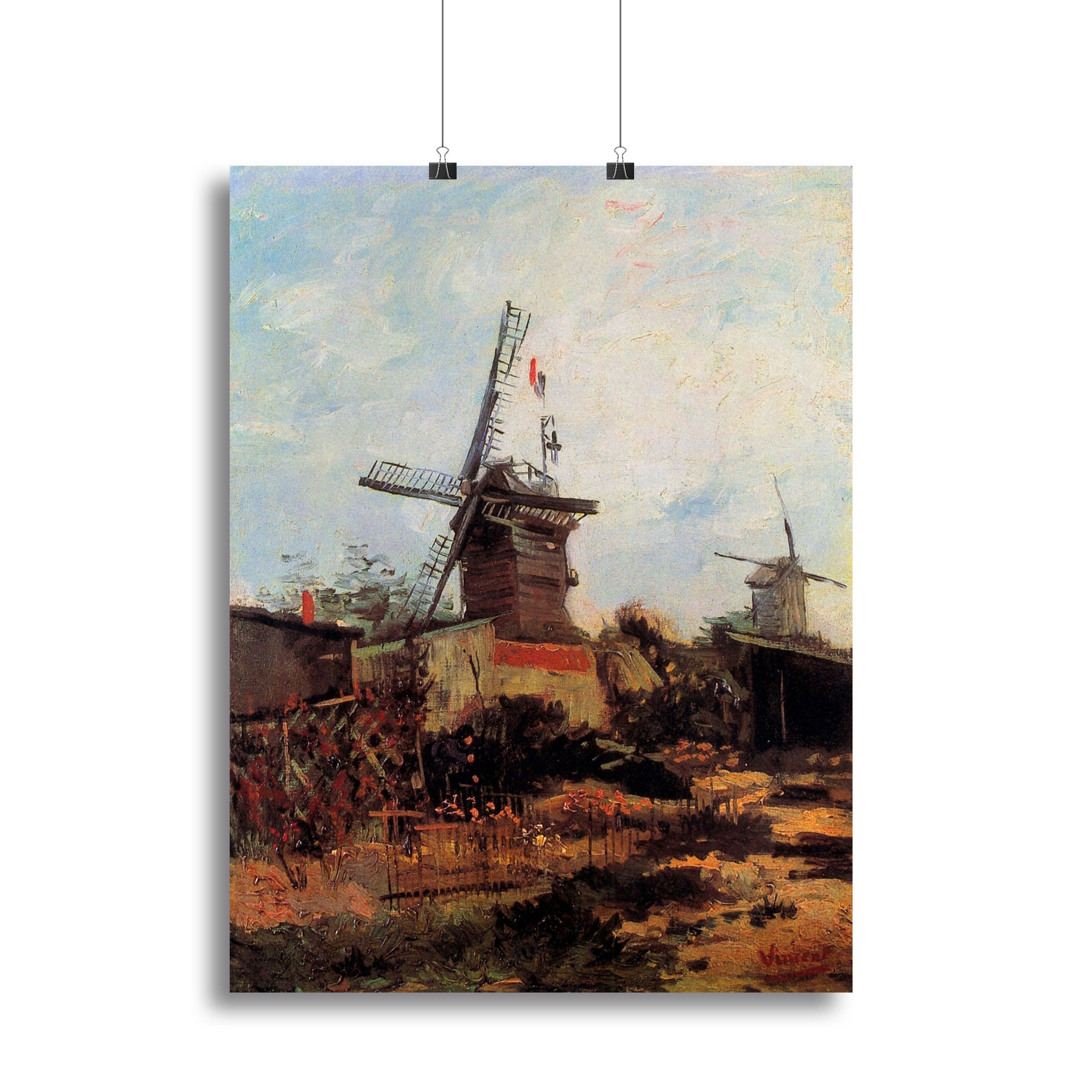 Le Moulin de Blute-Fin by Van Gogh Canvas Print or Poster - Canvas Art Rocks - 2