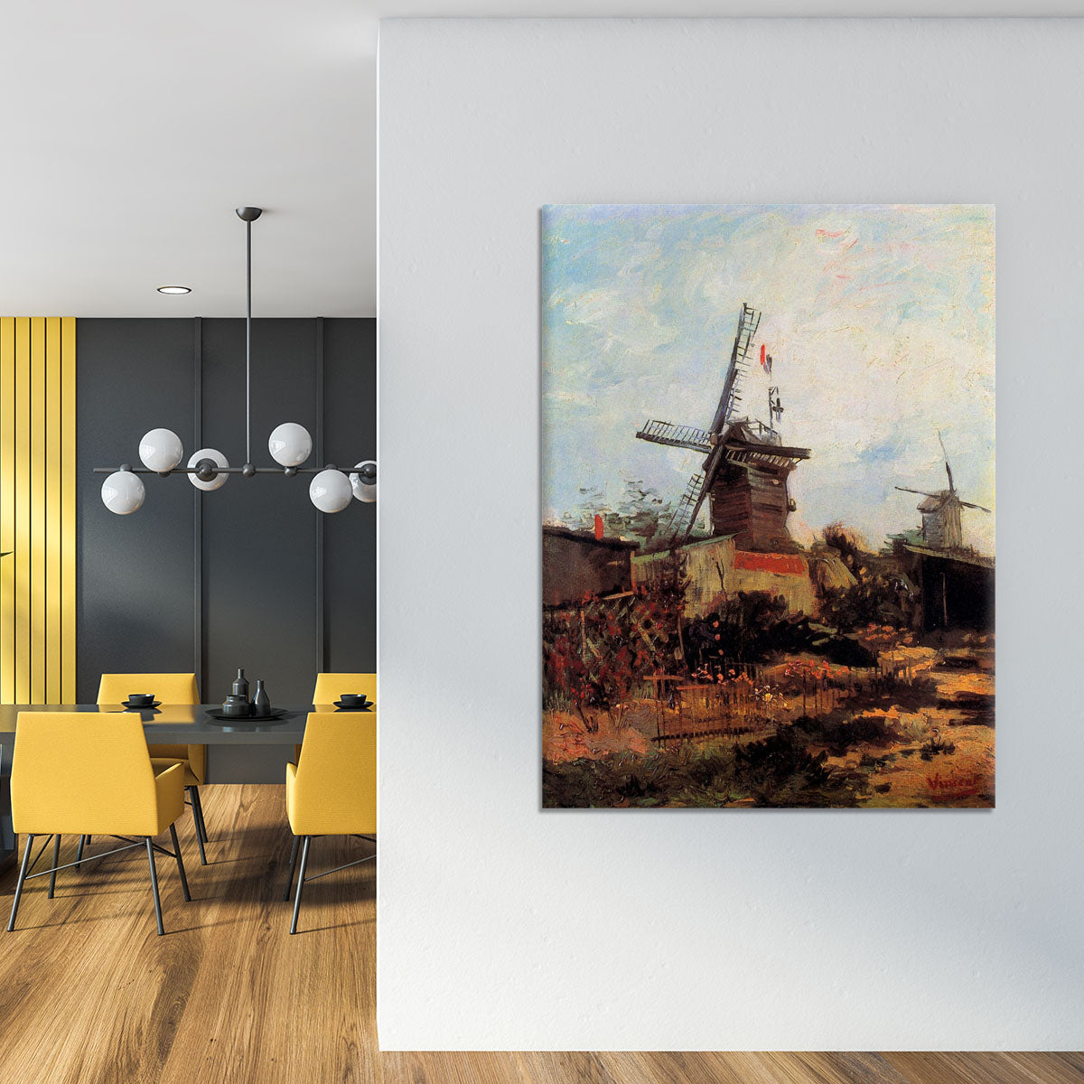 Le Moulin de Blute-Fin by Van Gogh Canvas Print or Poster - Canvas Art Rocks - 4