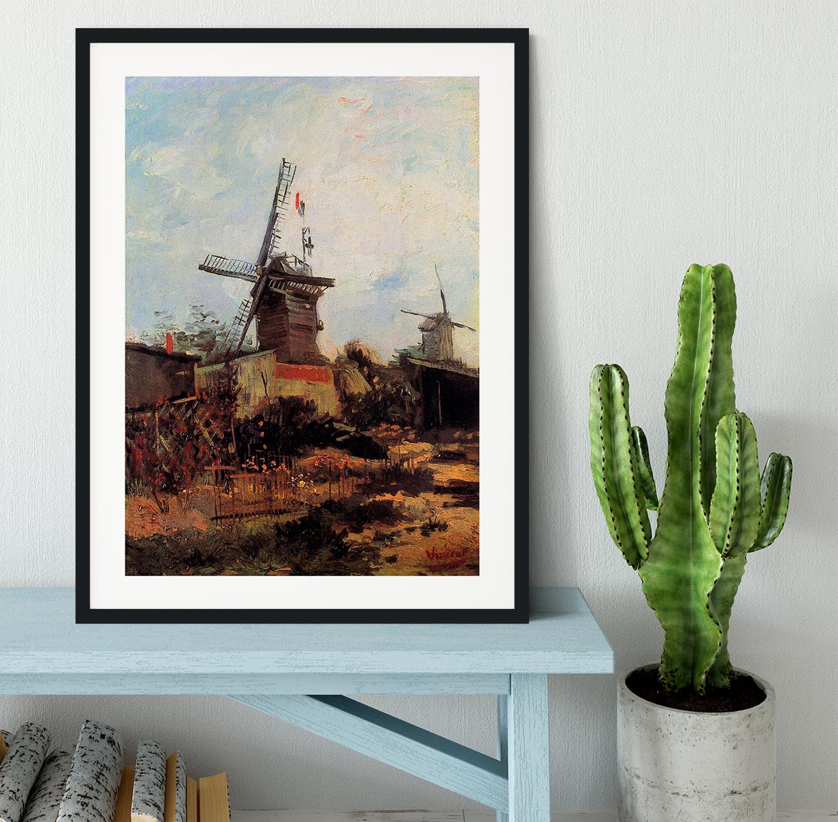 Le Moulin de Blute-Fin by Van Gogh Framed Print - Canvas Art Rocks - 1