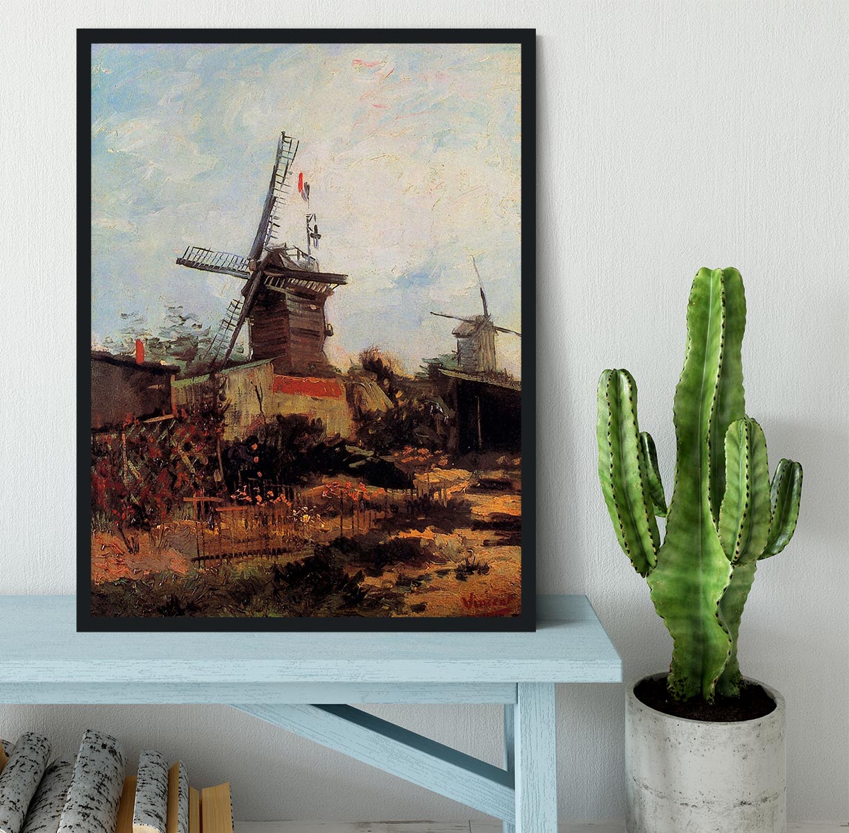 Le Moulin de Blute-Fin by Van Gogh Framed Print - Canvas Art Rocks - 2