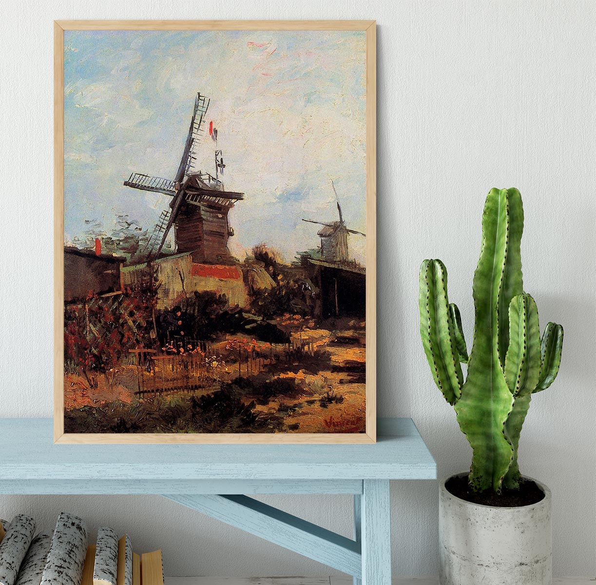 Le Moulin de Blute-Fin by Van Gogh Framed Print - Canvas Art Rocks - 4