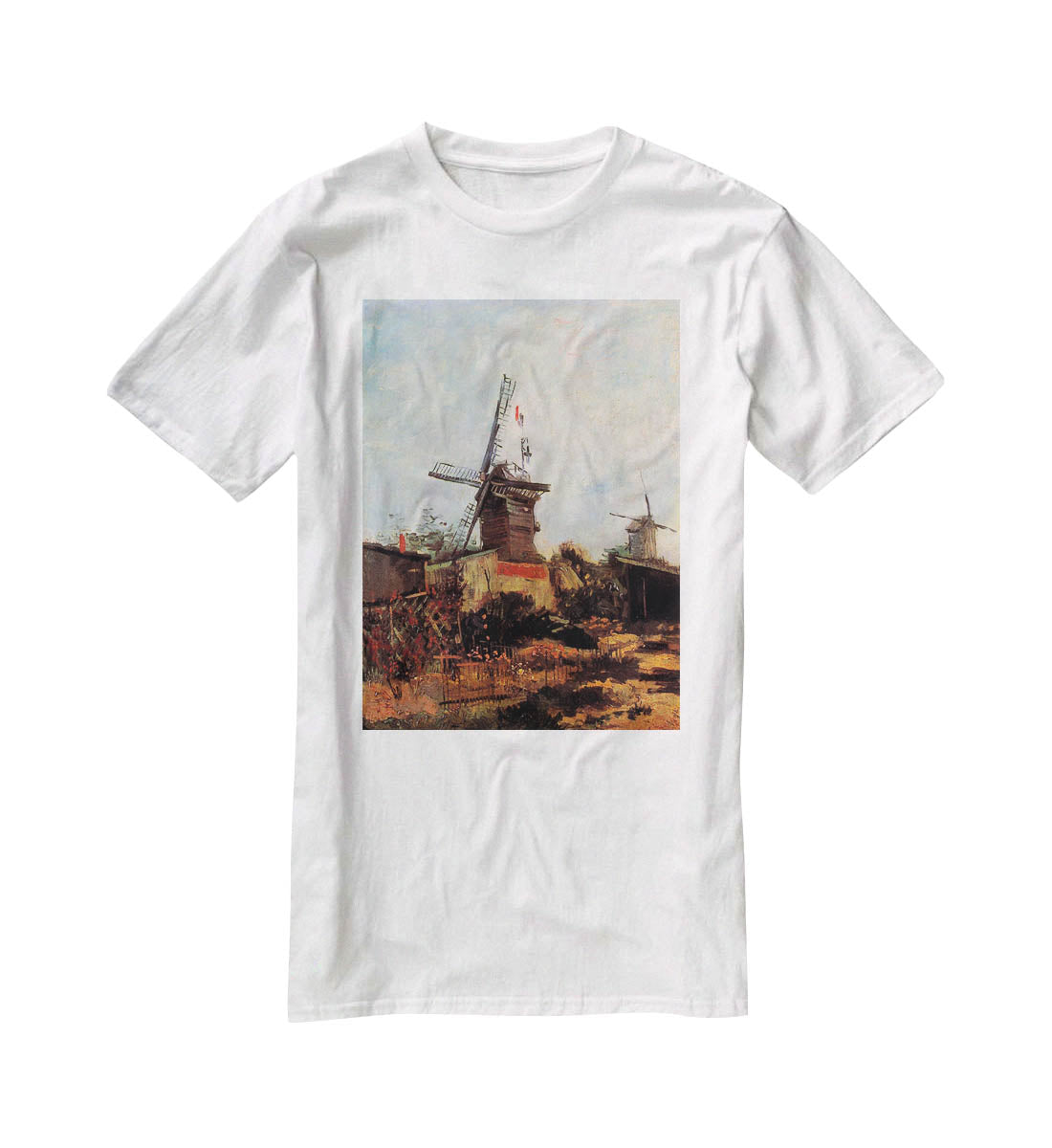 Le Moulin de Blute-Fin by Van Gogh T-Shirt - Canvas Art Rocks - 5