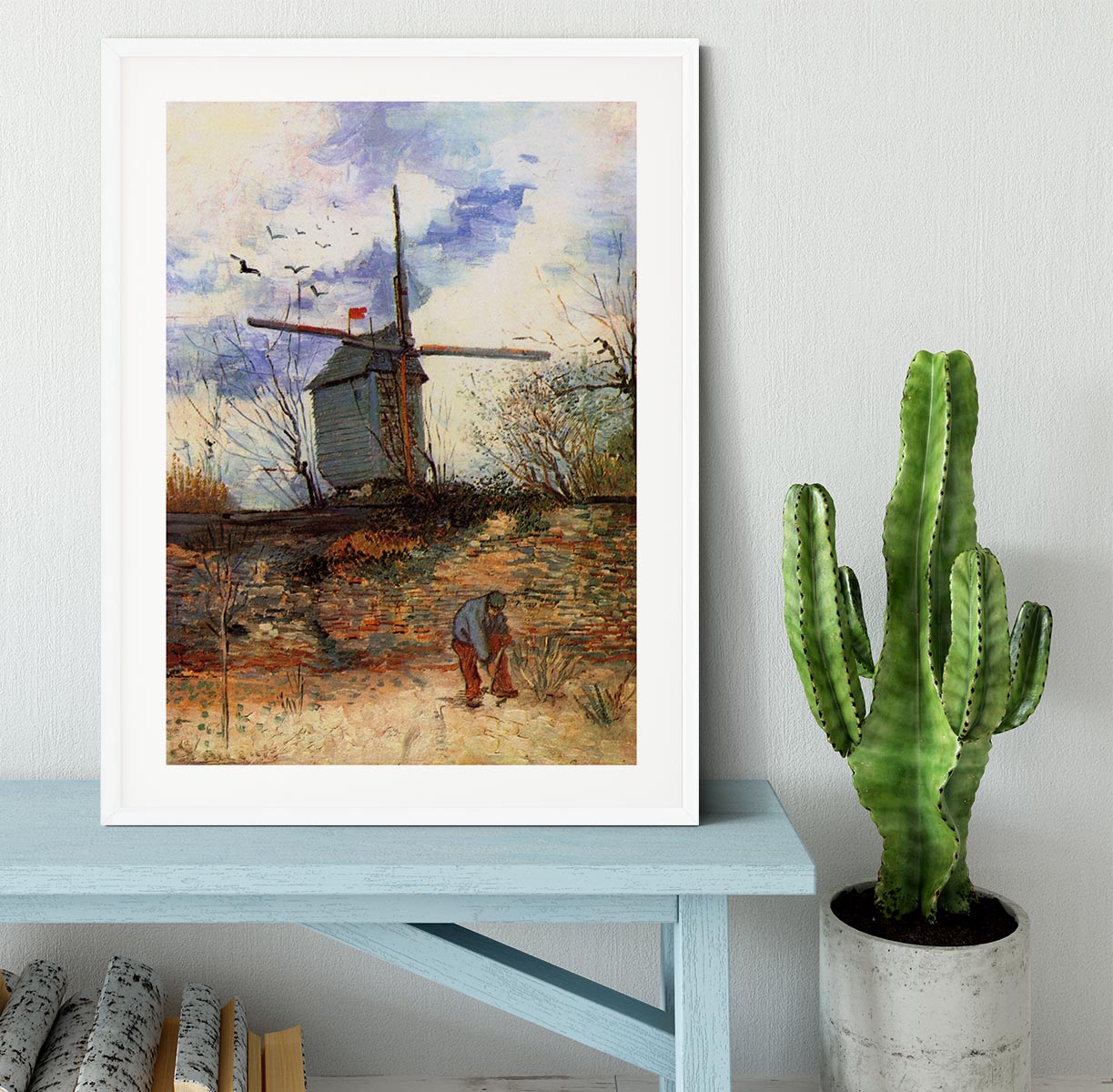 Le Moulin de la Galette 2 by Van Gogh Framed Print - Canvas Art Rocks - 5
