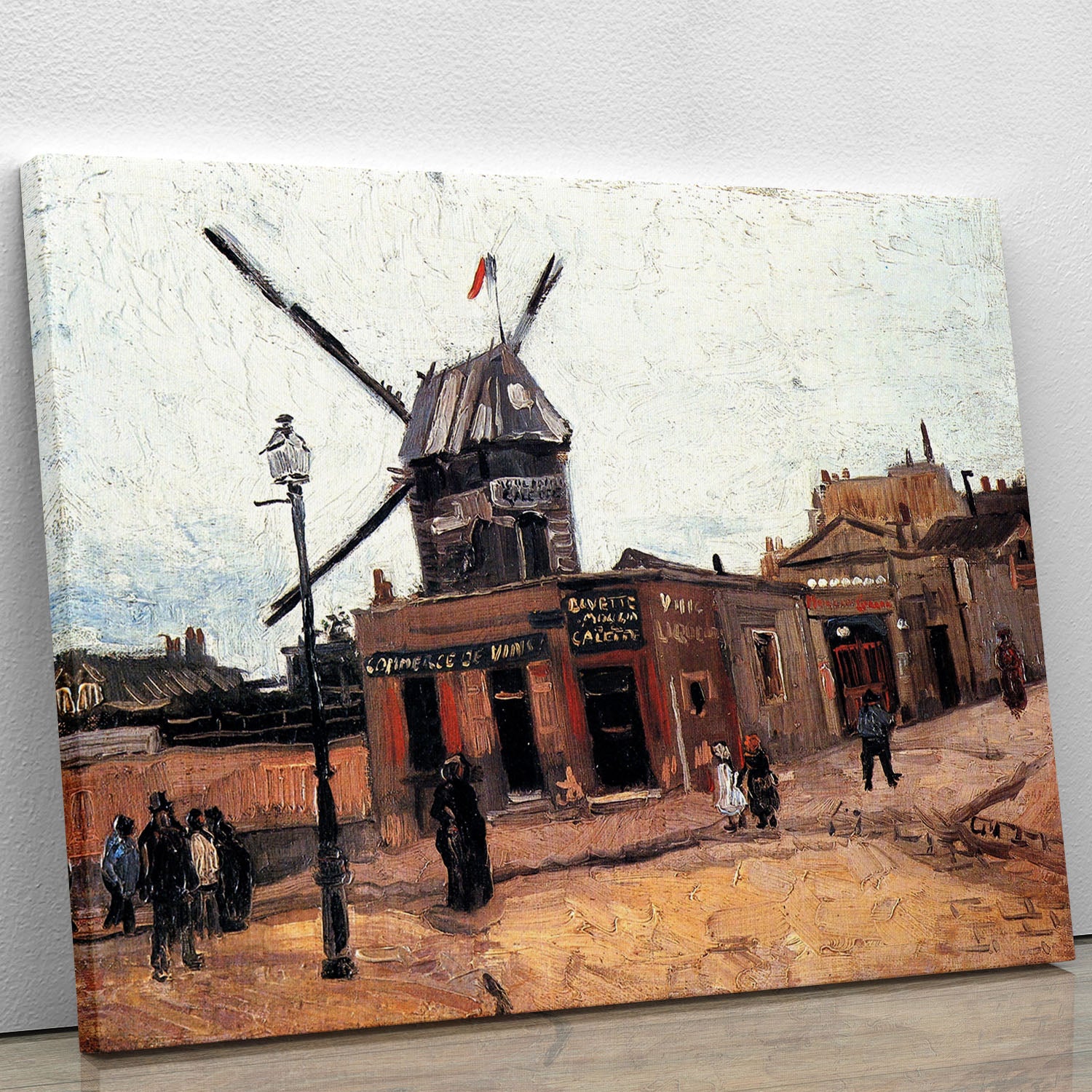 Le Moulin de la Galette 3 by Van Gogh Canvas Print or Poster - Canvas Art Rocks - 1