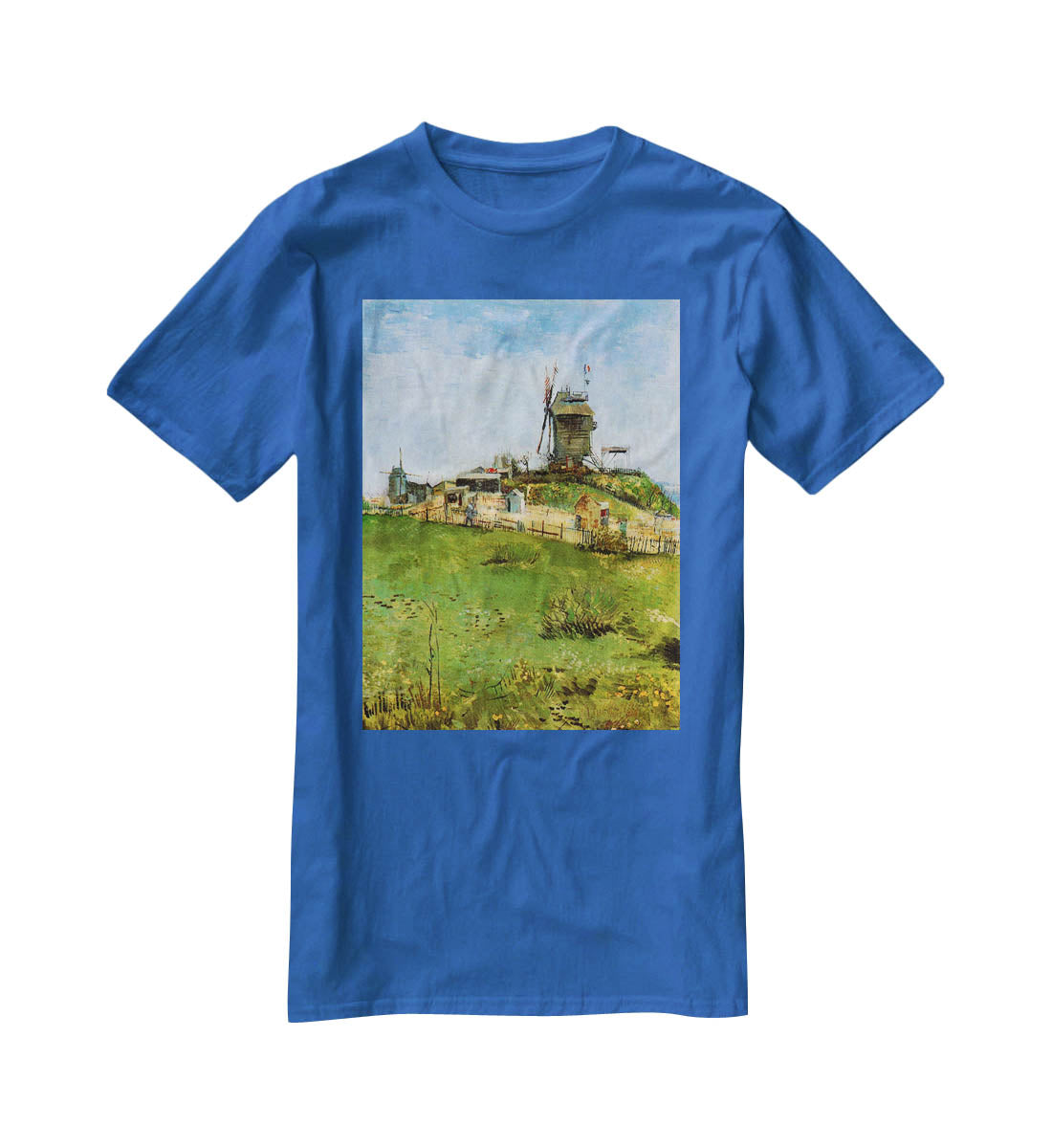 Le Moulin de la Galette 4 by Van Gogh T-Shirt - Canvas Art Rocks - 2