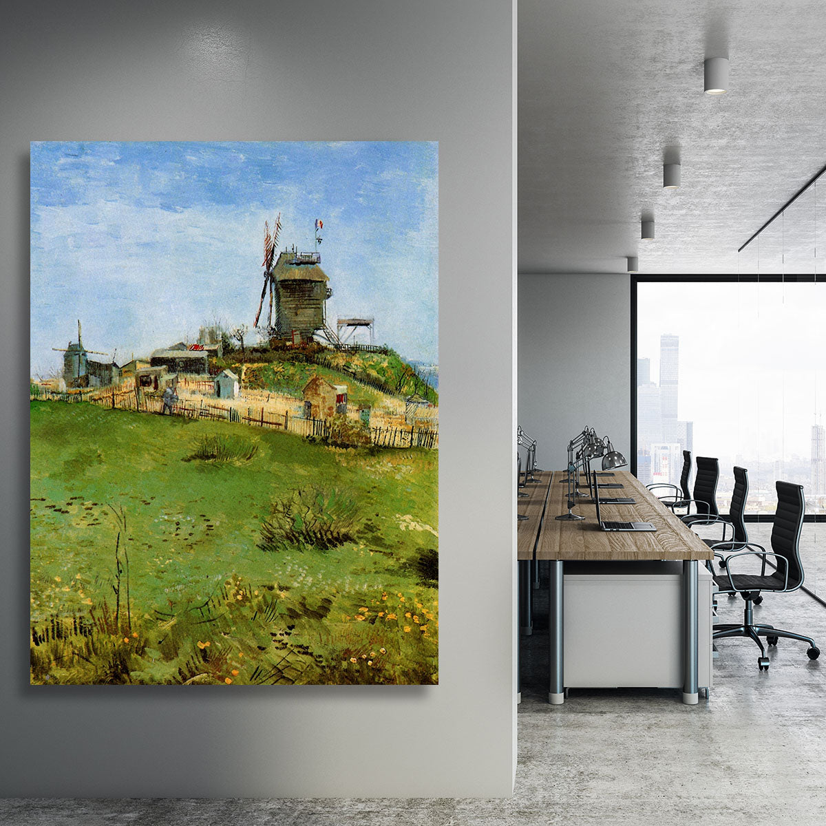 Le Moulin de la Galette 4 by Van Gogh Canvas Print or Poster - Canvas Art Rocks - 3