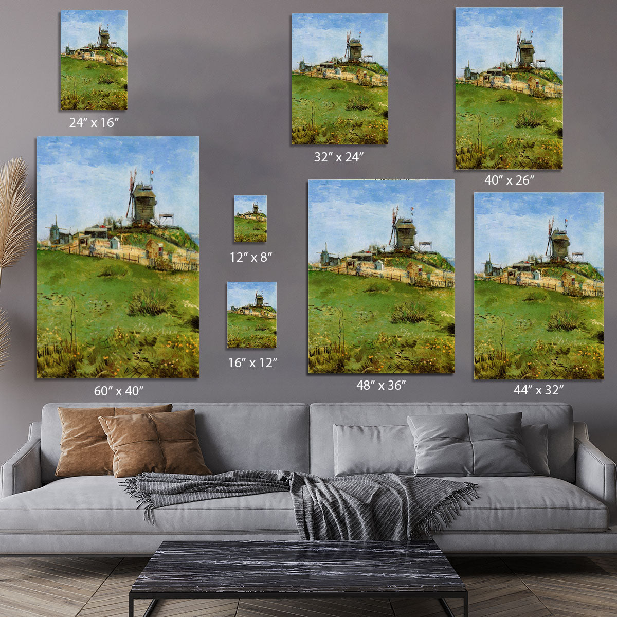 Le Moulin de la Galette 4 by Van Gogh Canvas Print or Poster - Canvas Art Rocks - 7