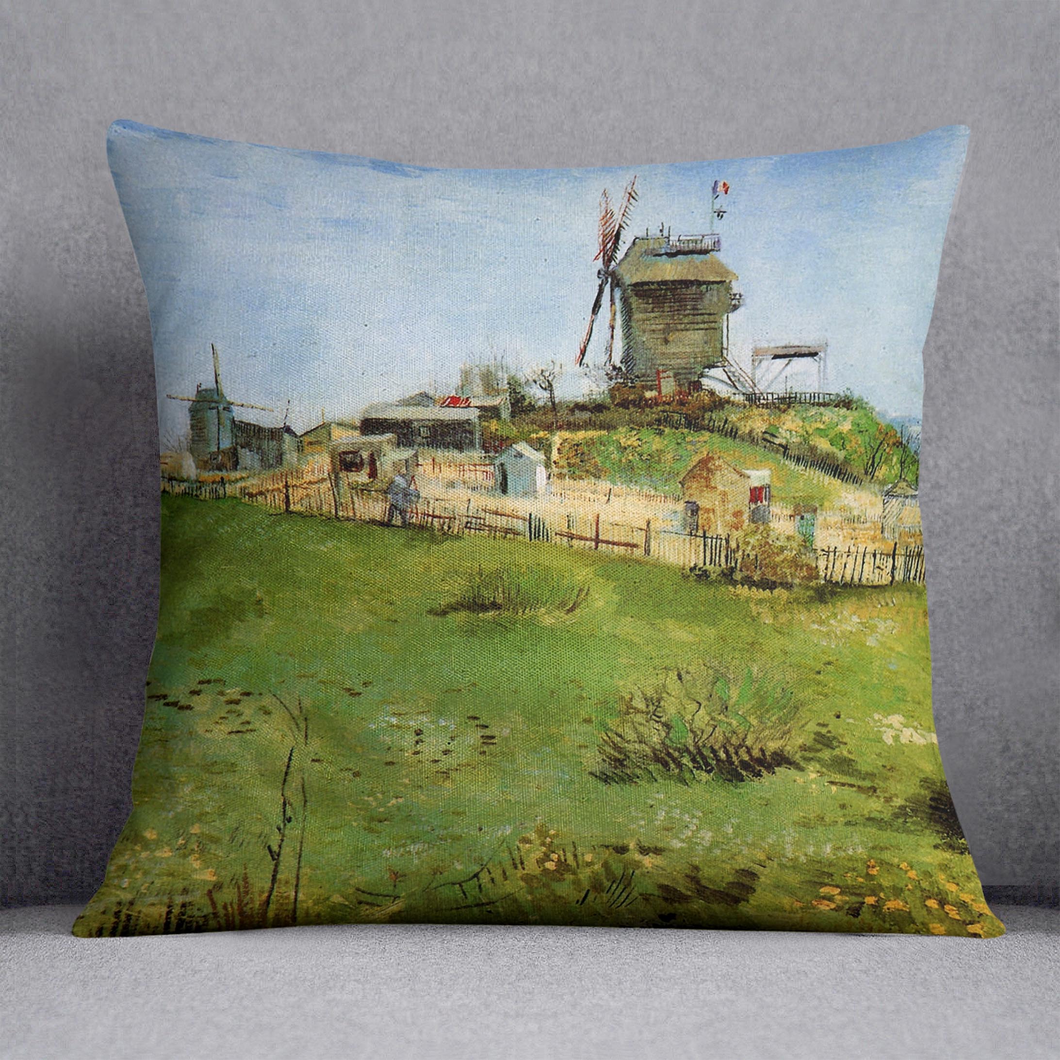 Le Moulin de la Galette 4 by Van Gogh Cushion