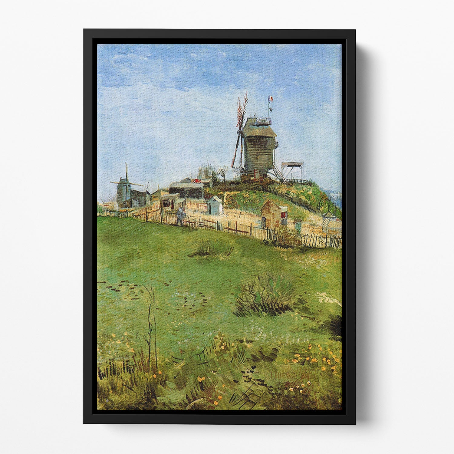 Le Moulin de la Galette 4 by Van Gogh Floating Framed Canvas