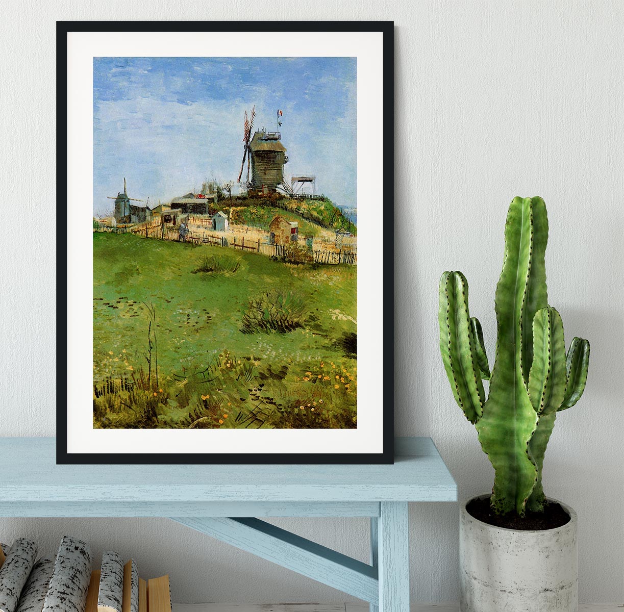Le Moulin de la Galette 4 by Van Gogh Framed Print - Canvas Art Rocks - 1