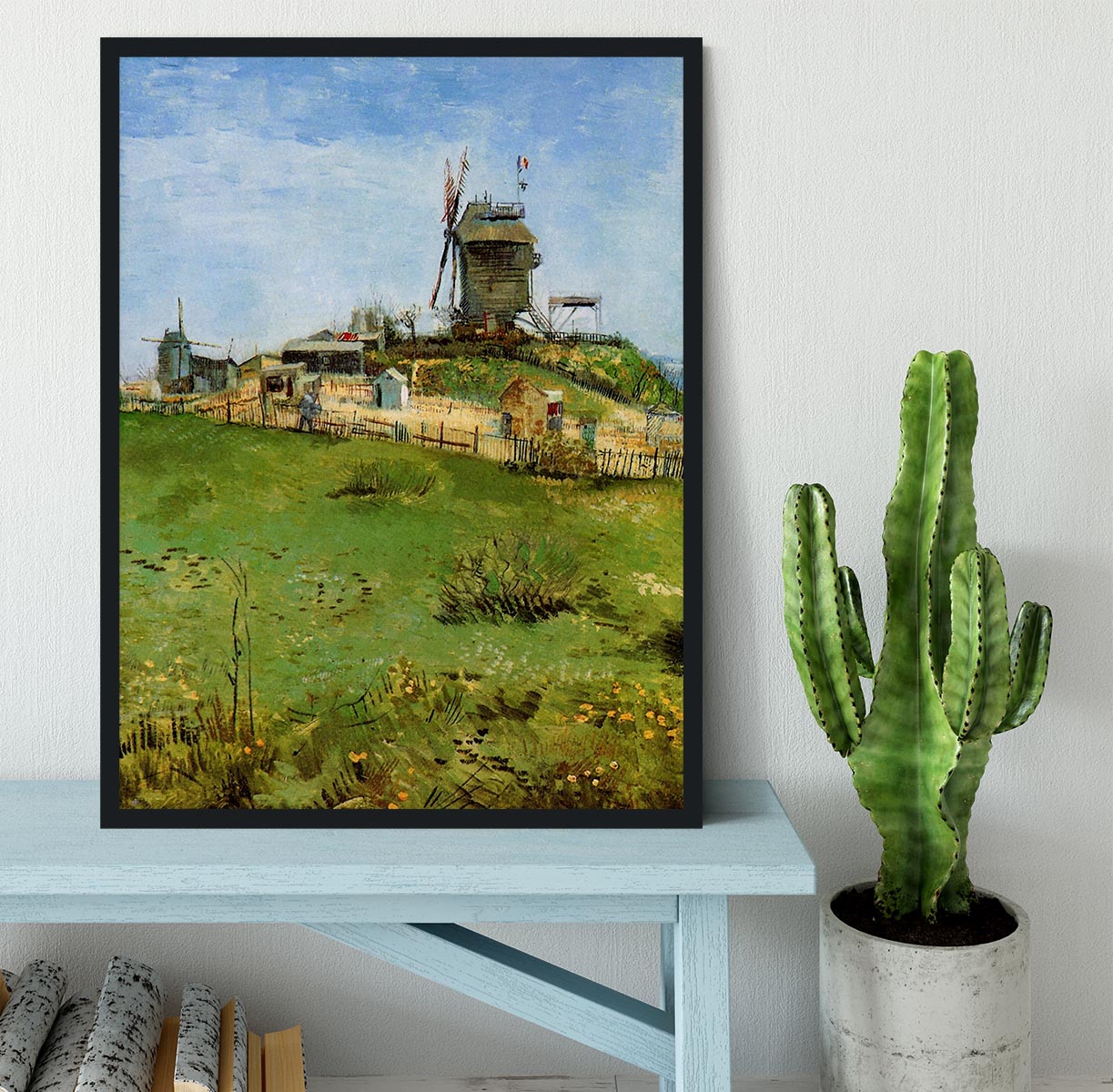 Le Moulin de la Galette 4 by Van Gogh Framed Print - Canvas Art Rocks - 2