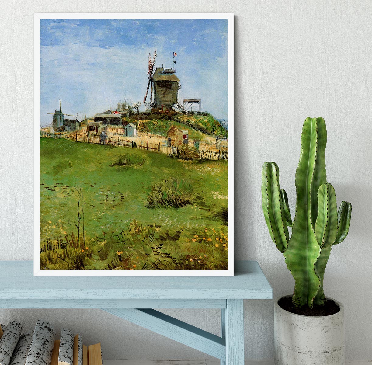 Le Moulin de la Galette 4 by Van Gogh Framed Print - Canvas Art Rocks -6
