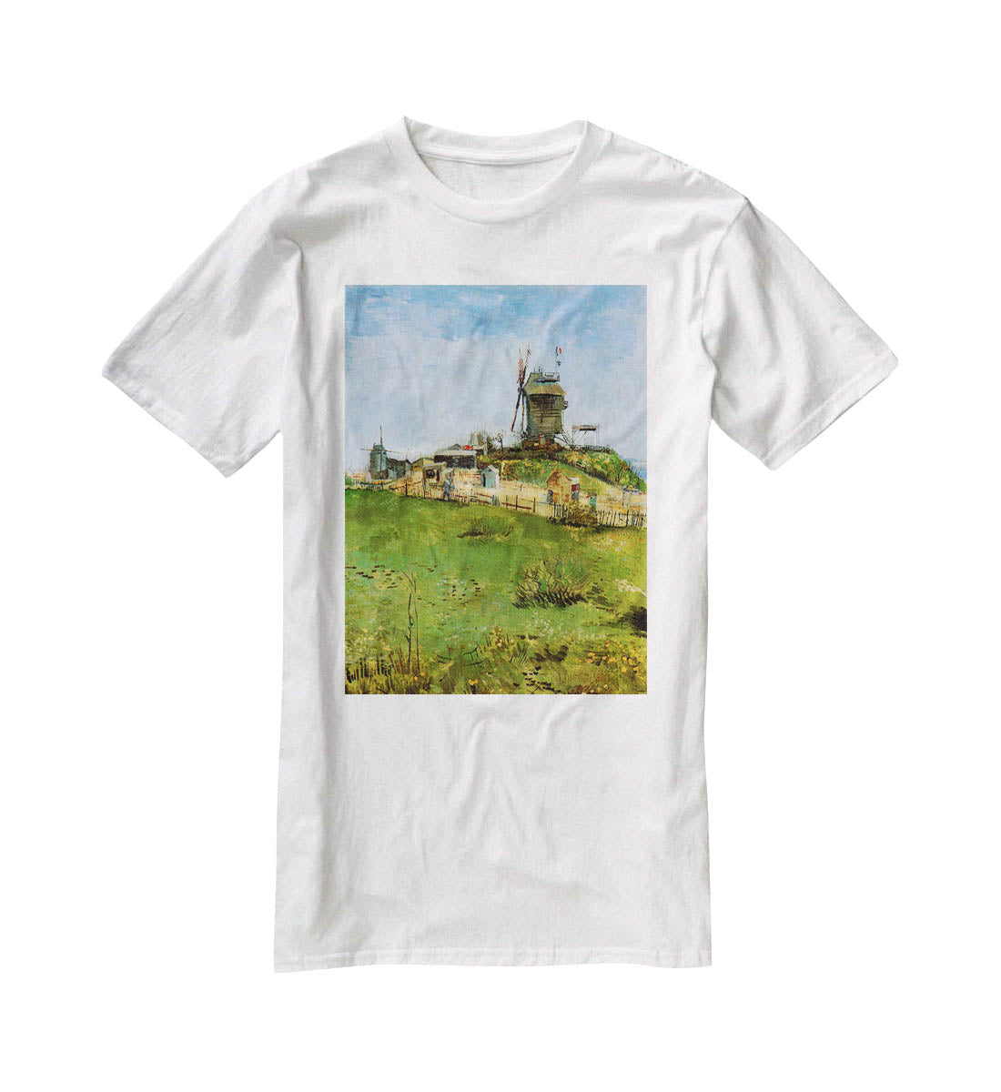 Le Moulin de la Galette 4 by Van Gogh T-Shirt - Canvas Art Rocks - 5