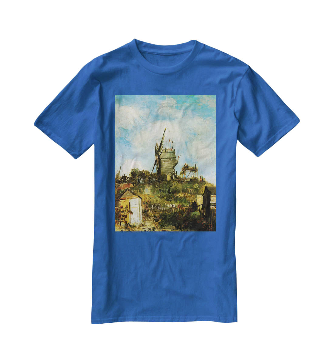 Le Moulin de la Galette by Van Gogh T-Shirt - Canvas Art Rocks - 2