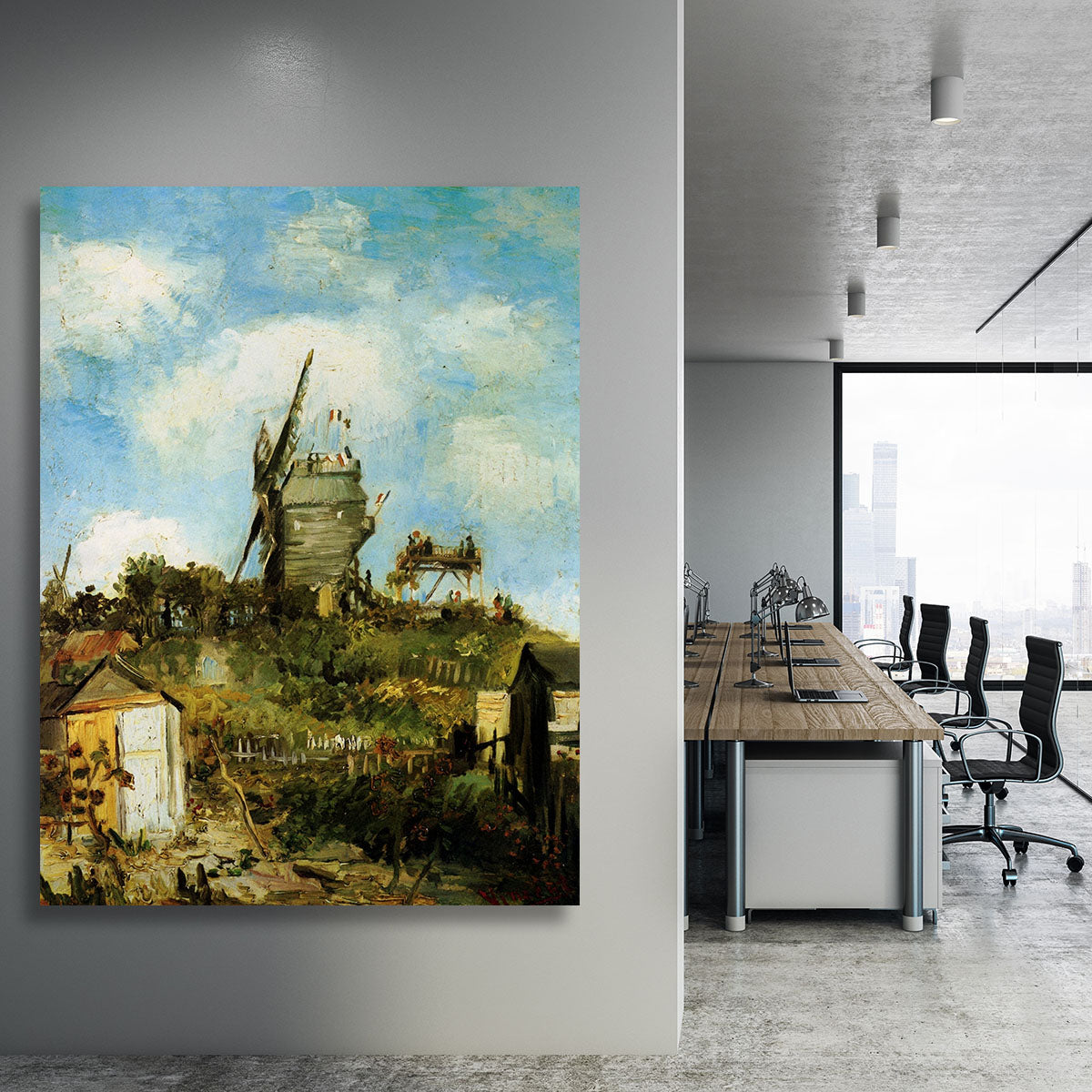 Le Moulin de la Galette by Van Gogh Canvas Print or Poster - Canvas Art Rocks - 3