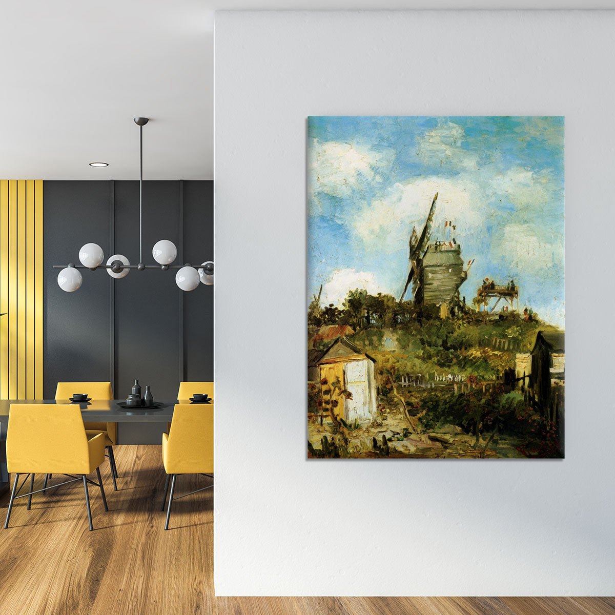 Le Moulin de la Galette by Van Gogh Canvas Print or Poster - Canvas Art Rocks - 4