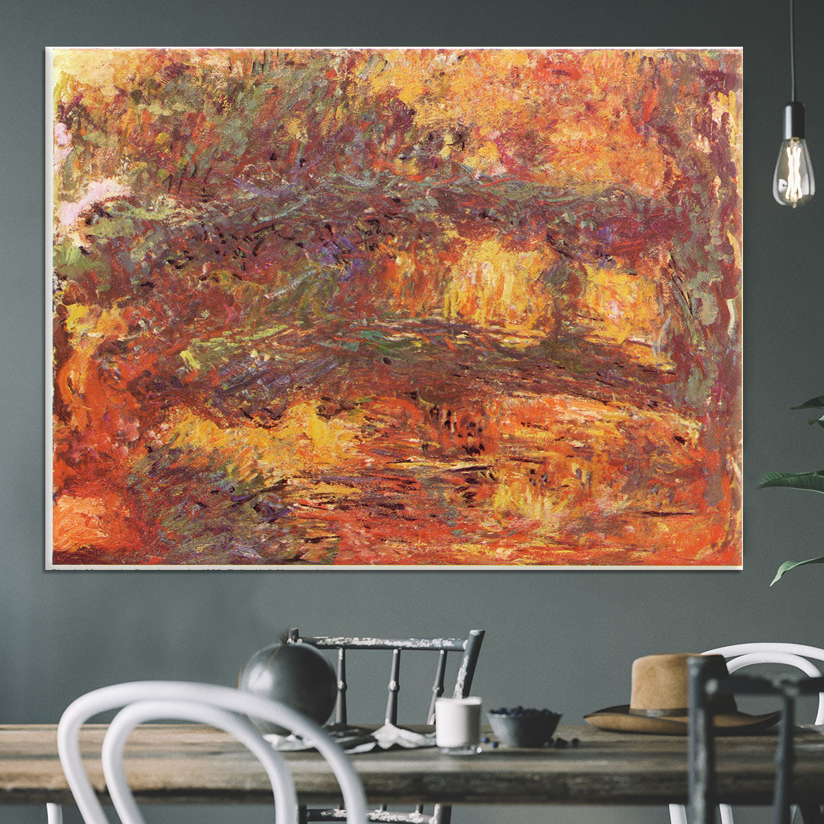 Le Pont Japonais 1922 by Monet Canvas Print or Poster - Canvas Art Rocks - 3