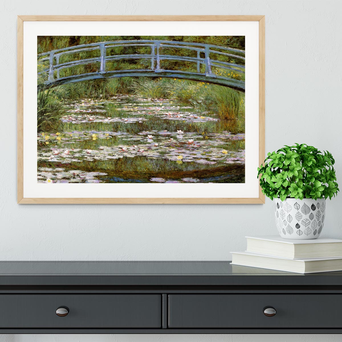 Le Pont Japonais by Monet Framed Print - Canvas Art Rocks - 3