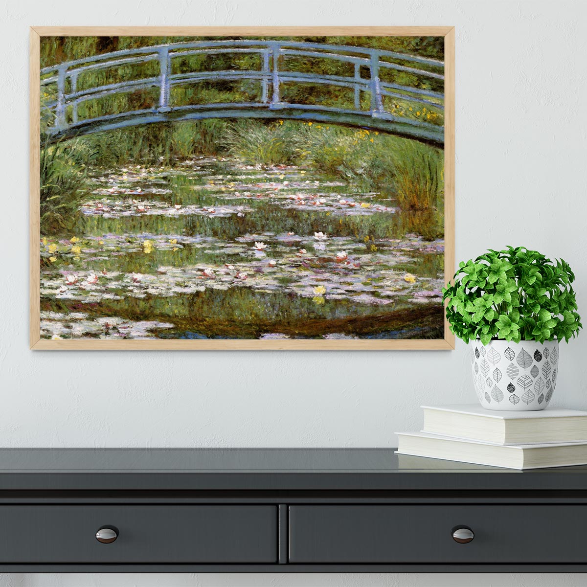 Le Pont Japonais by Monet Framed Print - Canvas Art Rocks - 4