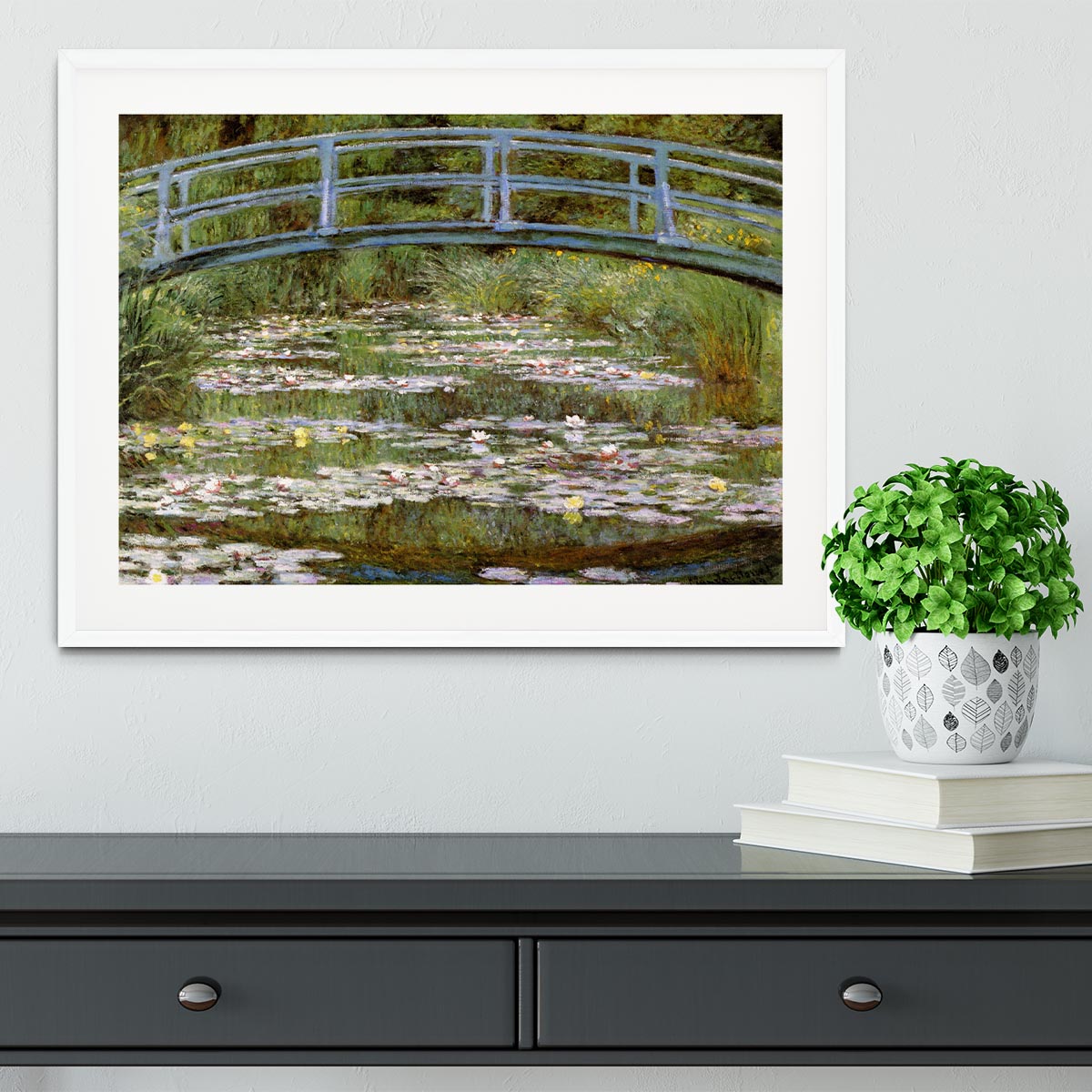 Le Pont Japonais by Monet Framed Print - Canvas Art Rocks - 5