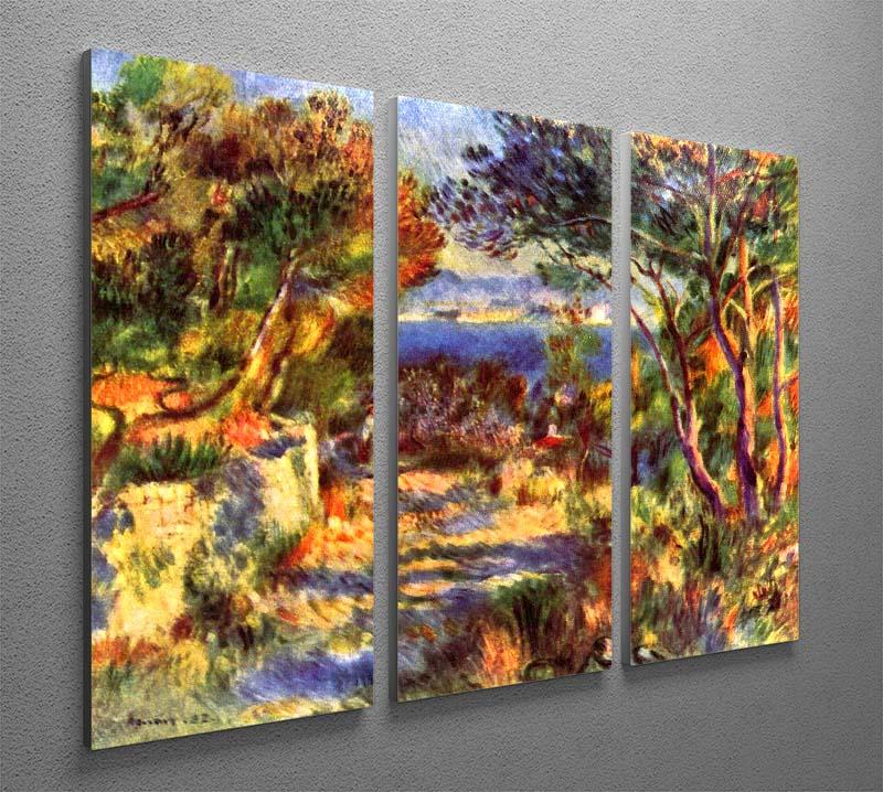 Le Staque by Renoir 3 Split Panel Canvas Print - Canvas Art Rocks - 2