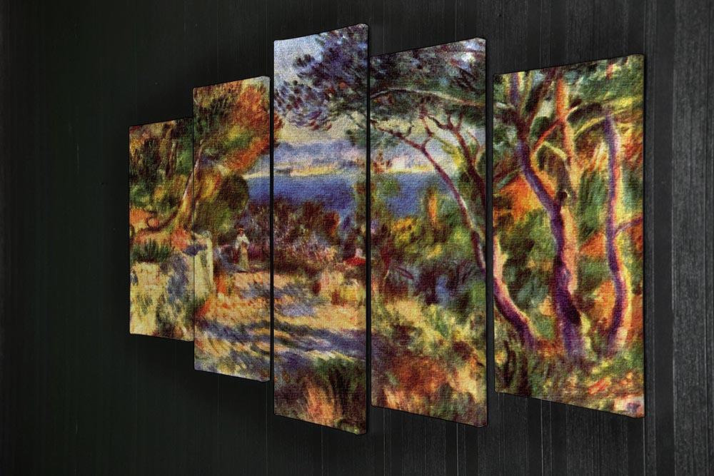 Le Staque by Renoir 5 Split Panel Canvas - Canvas Art Rocks - 2