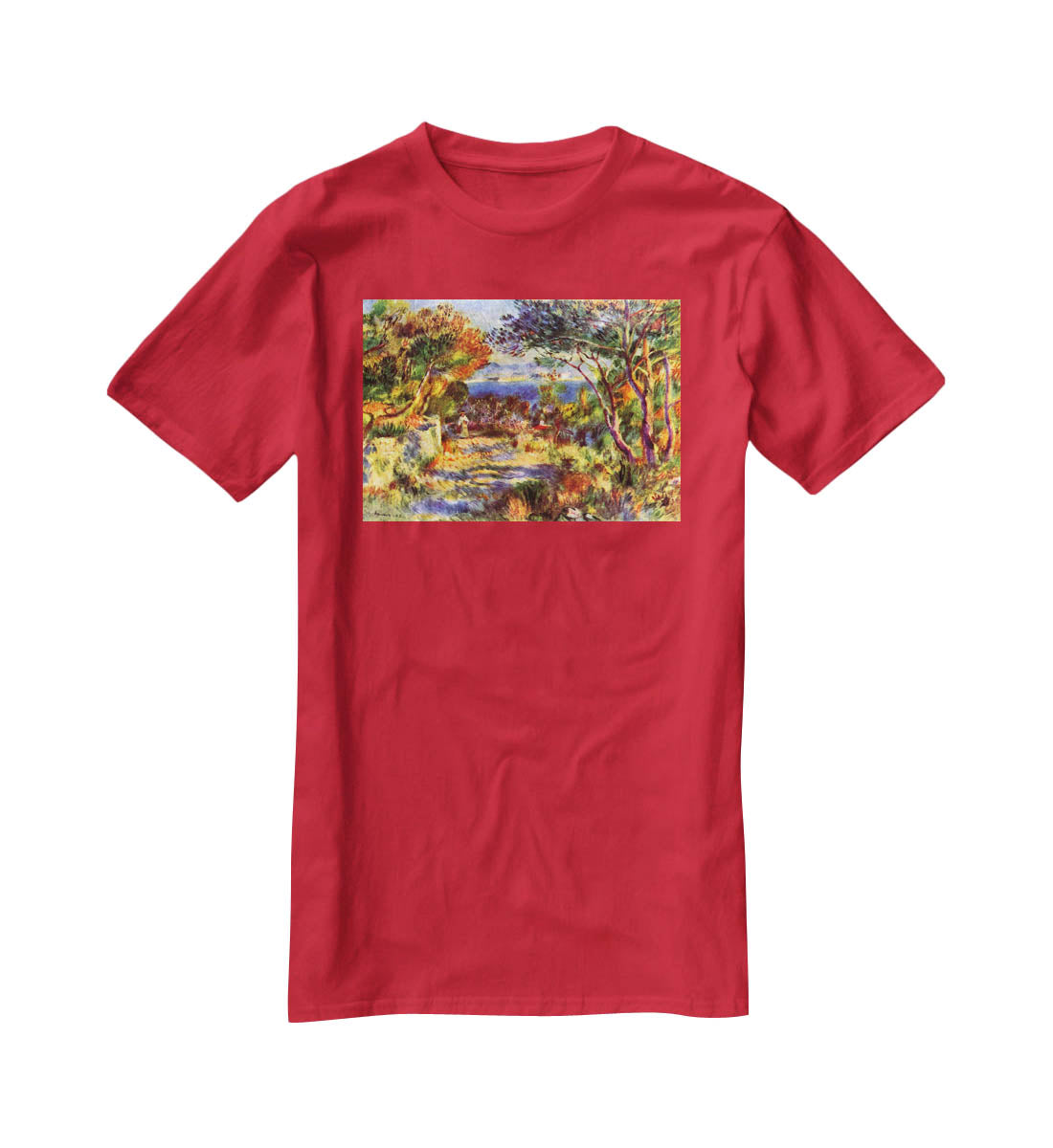Le Staque by Renoir T-Shirt - Canvas Art Rocks - 4