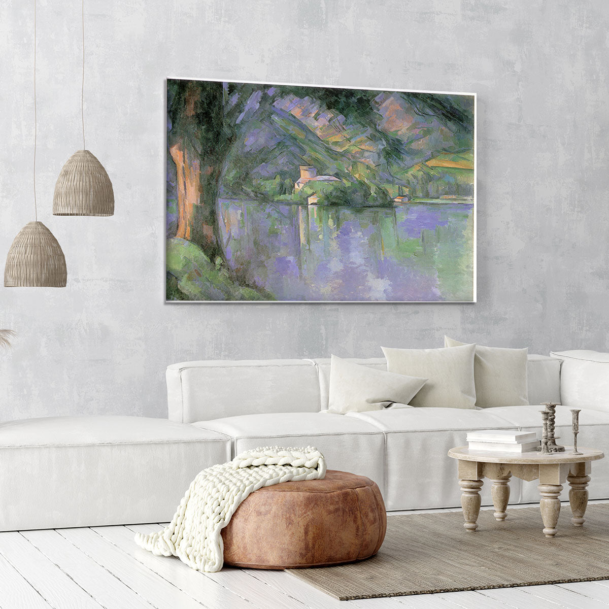 Le lac d Annecy 1896 by Cezanne Canvas Print or Poster - Canvas Art Rocks - 6