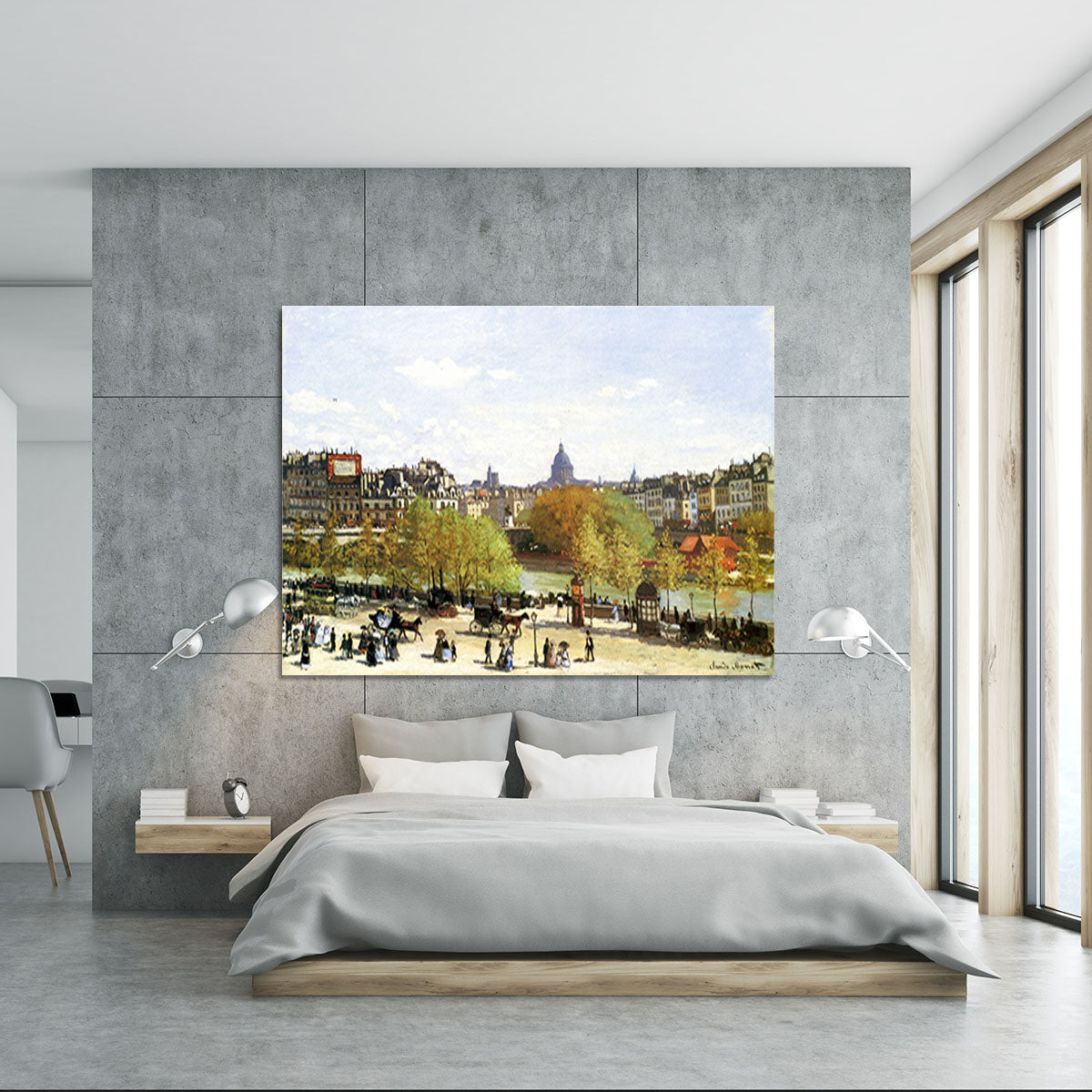 Le quai du Louvre by Monet Canvas Print or Poster - Canvas Art Rocks - 5