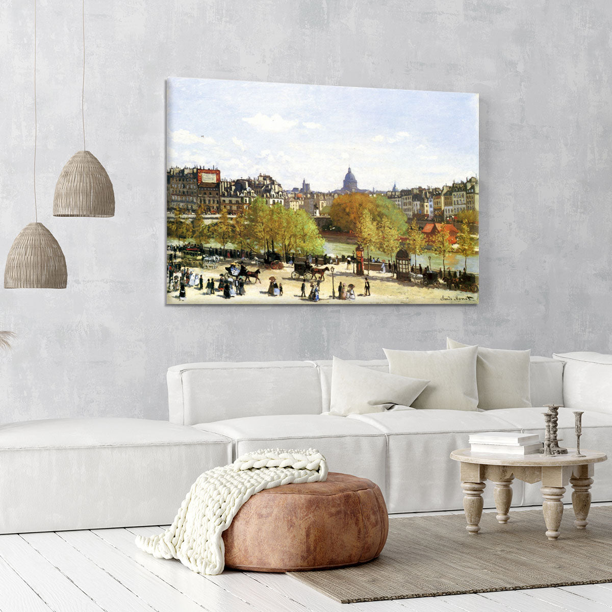 Le quai du Louvre by Monet Canvas Print or Poster - Canvas Art Rocks - 6