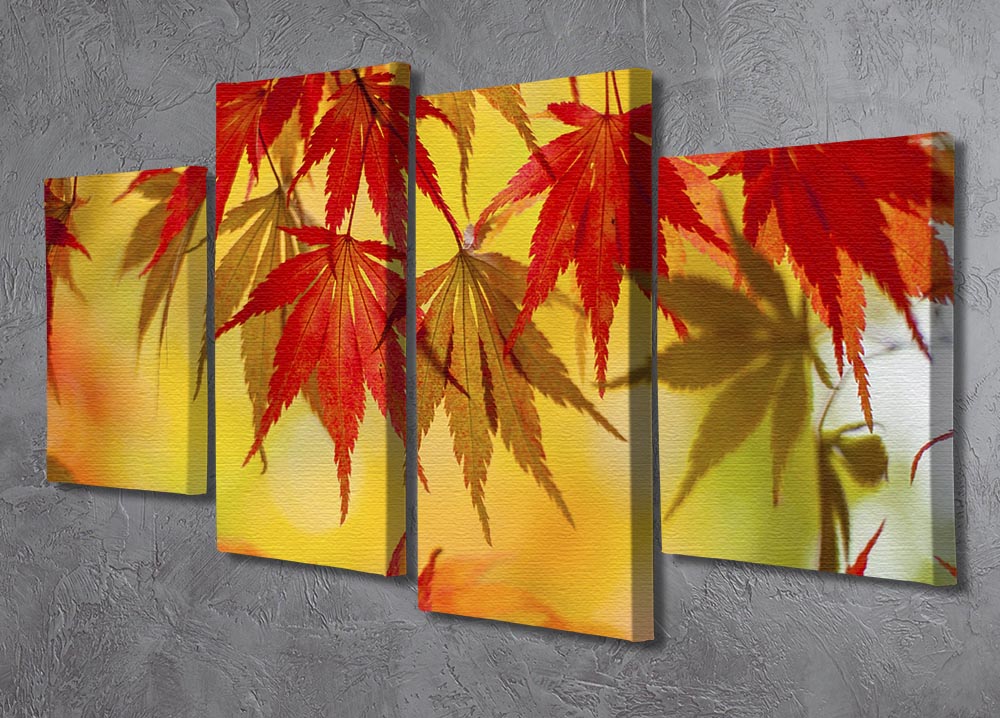 Leaf Patterns 4 Split Panel Canvas - Canvas Art Rocks - 2