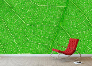 Leaf texture Wall Mural Wallpaper - Canvas Art Rocks - 2