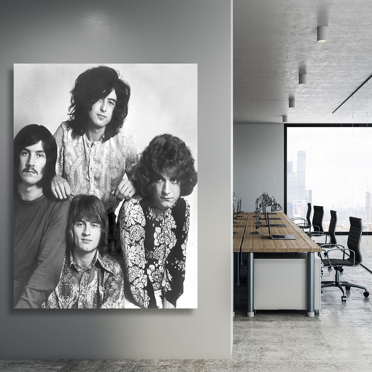 Led Zeppelin in 1969 Canvas Print or Poster - Canvas Art Rocks - 3