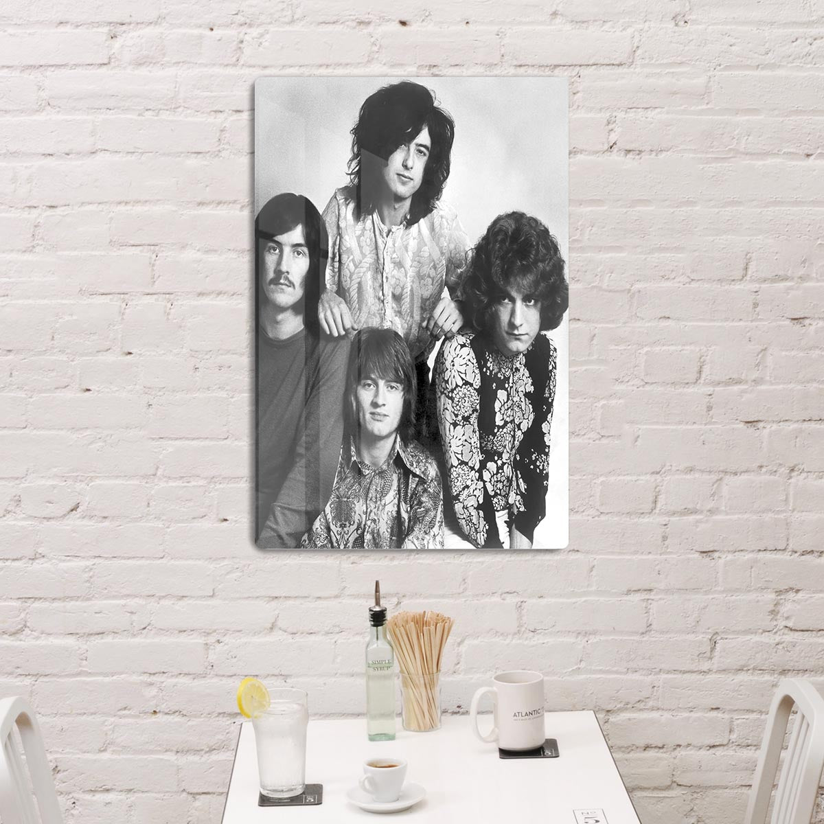 Led Zeppelin in 1969 HD Metal Print