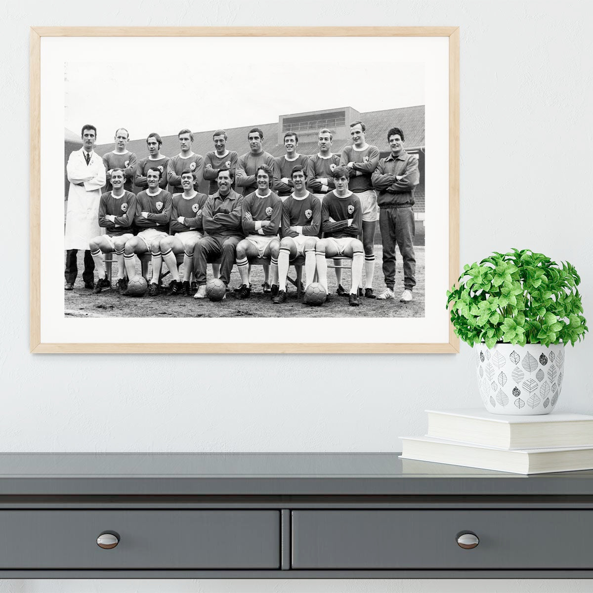 Leicester City Football Club Team Photo 1969 Framed Print - Canvas Art Rocks - 3