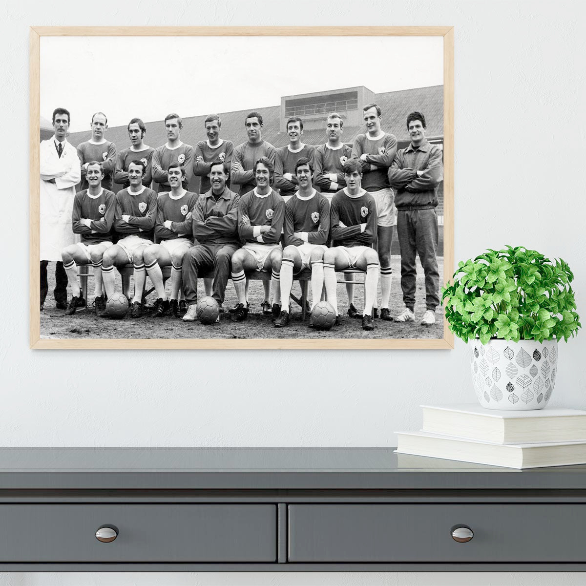 Leicester City Football Club Team Photo 1969 Framed Print - Canvas Art Rocks - 4