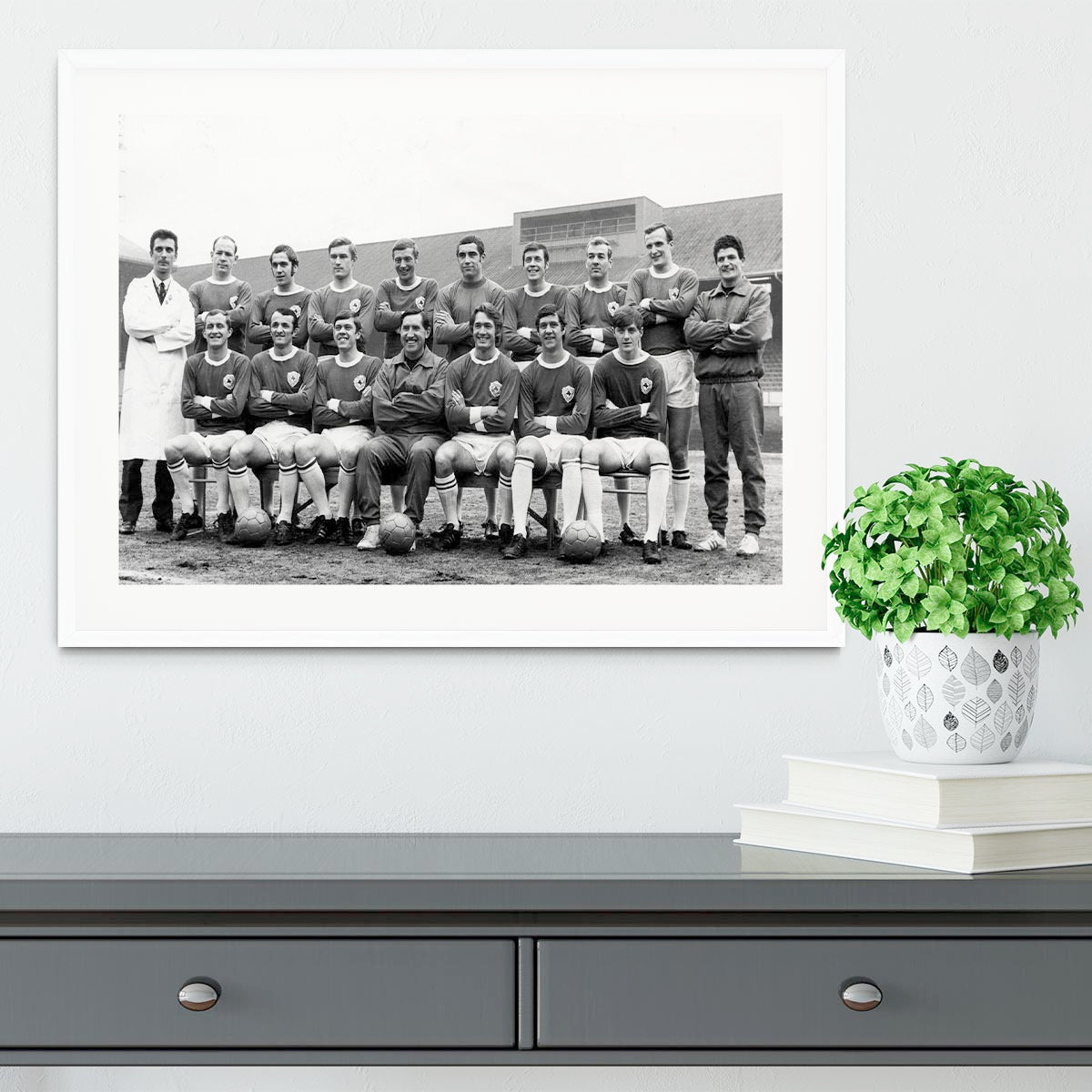 Leicester City Football Club Team Photo 1969 Framed Print - Canvas Art Rocks - 5