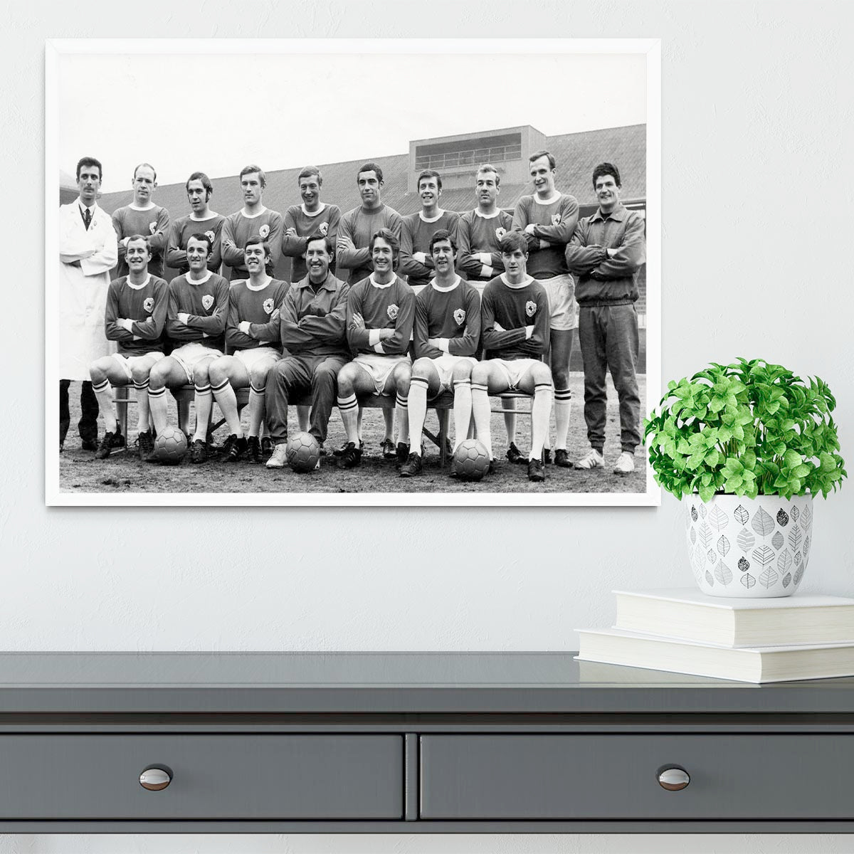Leicester City Football Club Team Photo 1969 Framed Print - Canvas Art Rocks -6