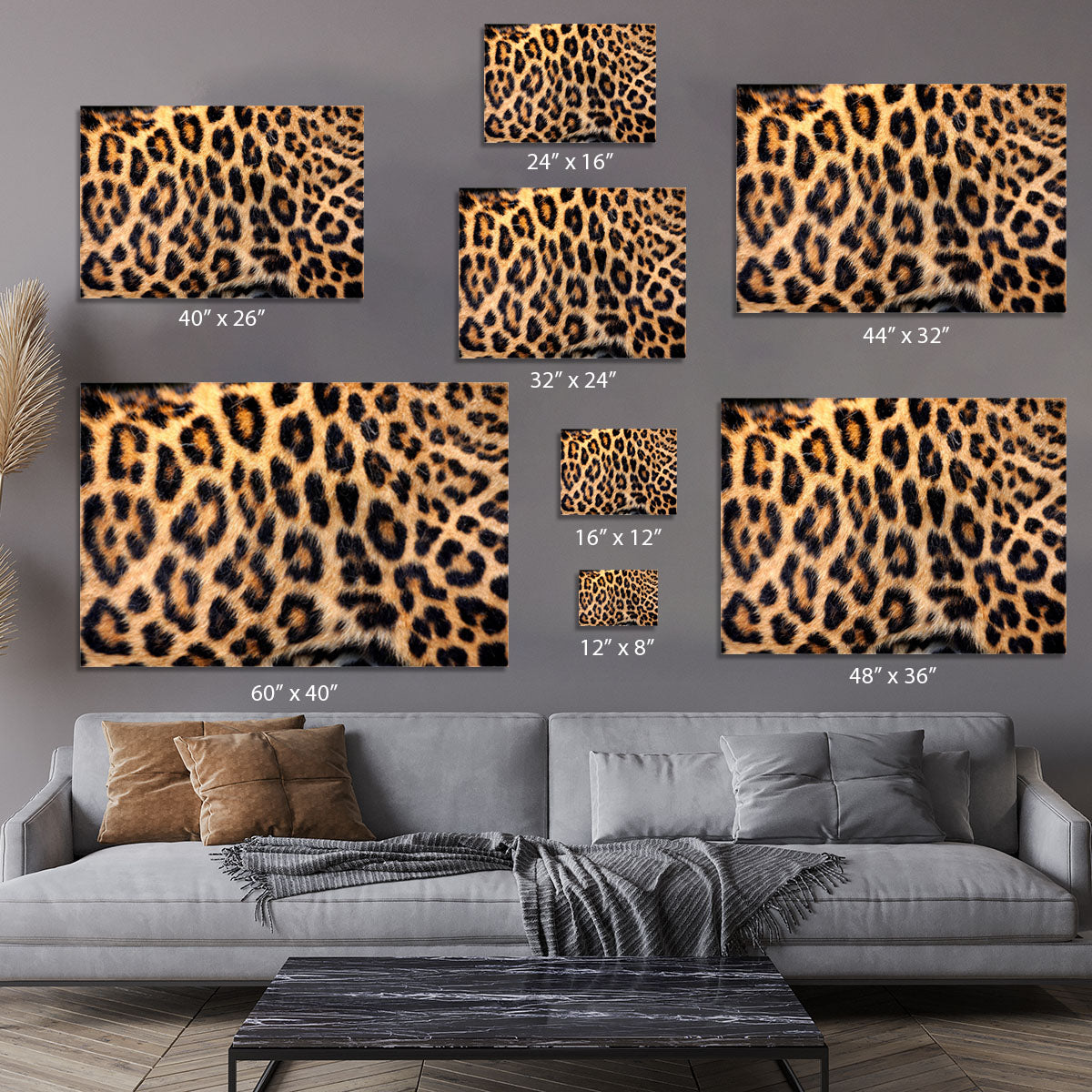 Leopard skin texture Canvas Print or Poster - Canvas Art Rocks - 7