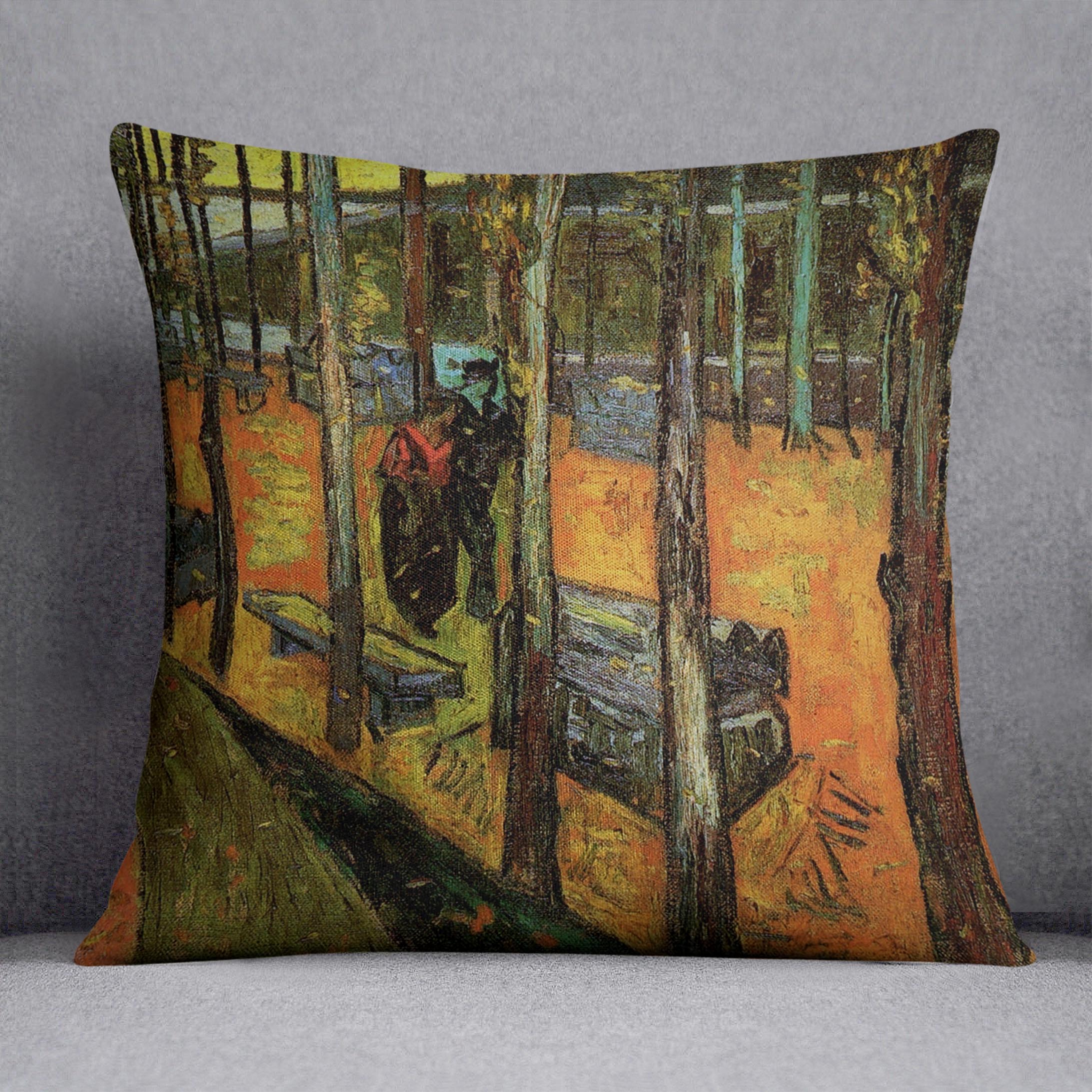 Les Alyscamps 2 by Van Gogh Cushion
